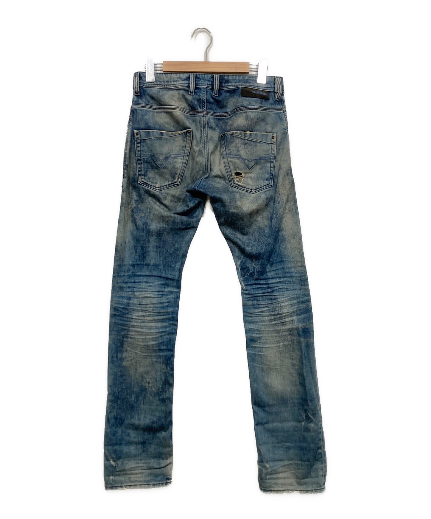 中古・古着通販】DIESEL (ディーゼル) ダメージ加工デニムパンツ ブルー サイズ:SIZE 71cm (W28)｜ブランド・古着通販  トレファク公式【TREFAC FASHION】スマホサイト