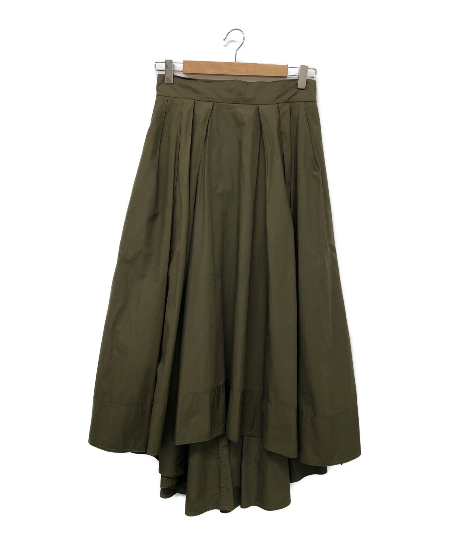 MADISON BLUE (マディソンブルー) TUCK VOLUME SKIRT カーキ サイズ:01(S)