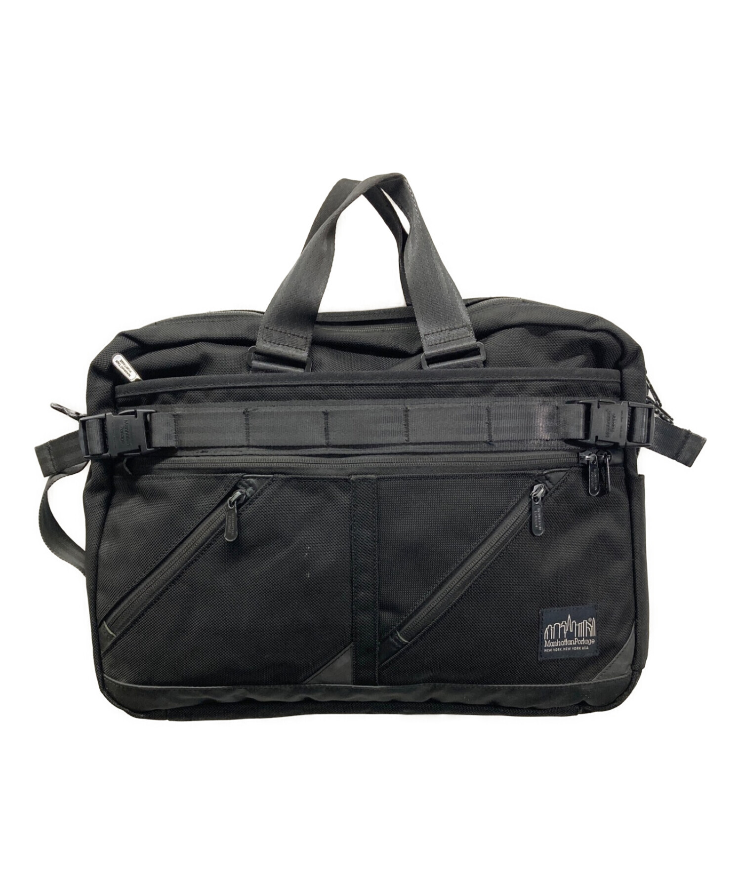 Manhattan Portage BLACK LABEL 3WAYバッグ Manhattan Portage マンハッタンポーテージ BLACK  LABEL ブラックレーベル ブリーフケース リュック MP1744BL ブラック