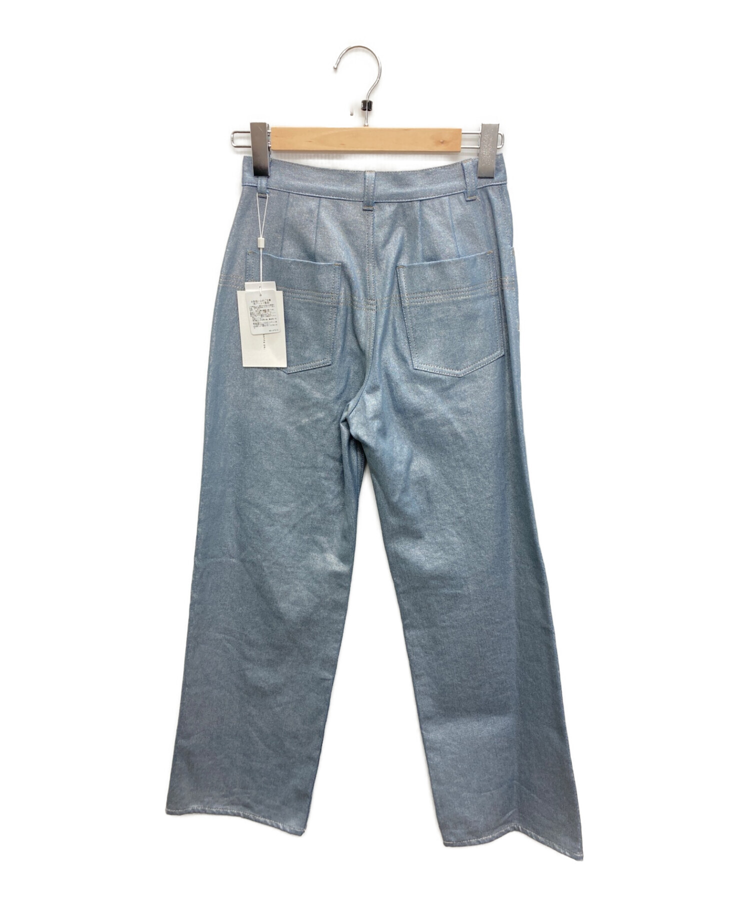 中古・古着通販】Ameri (アメリ) LONG STRAIGHT FOIL DENIM