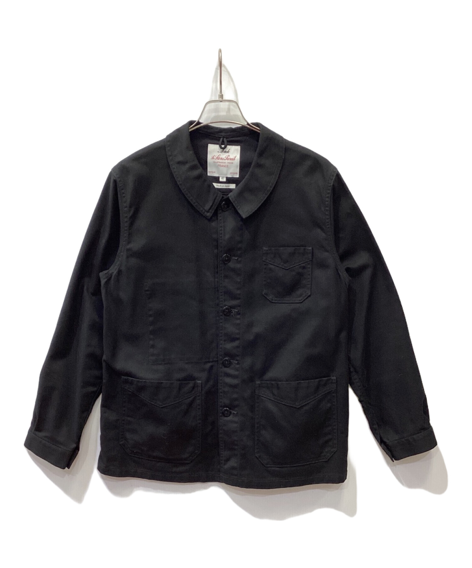 中古・古着通販】ANK (アニキ) Le Sans Pareil (ル サン パレイユ) ANK別注COTTON TWILL TRADITIONAL  COVERALL ブラック サイズ:40｜ブランド・古着通販 トレファク公式【TREFAC FASHION】スマホサイト