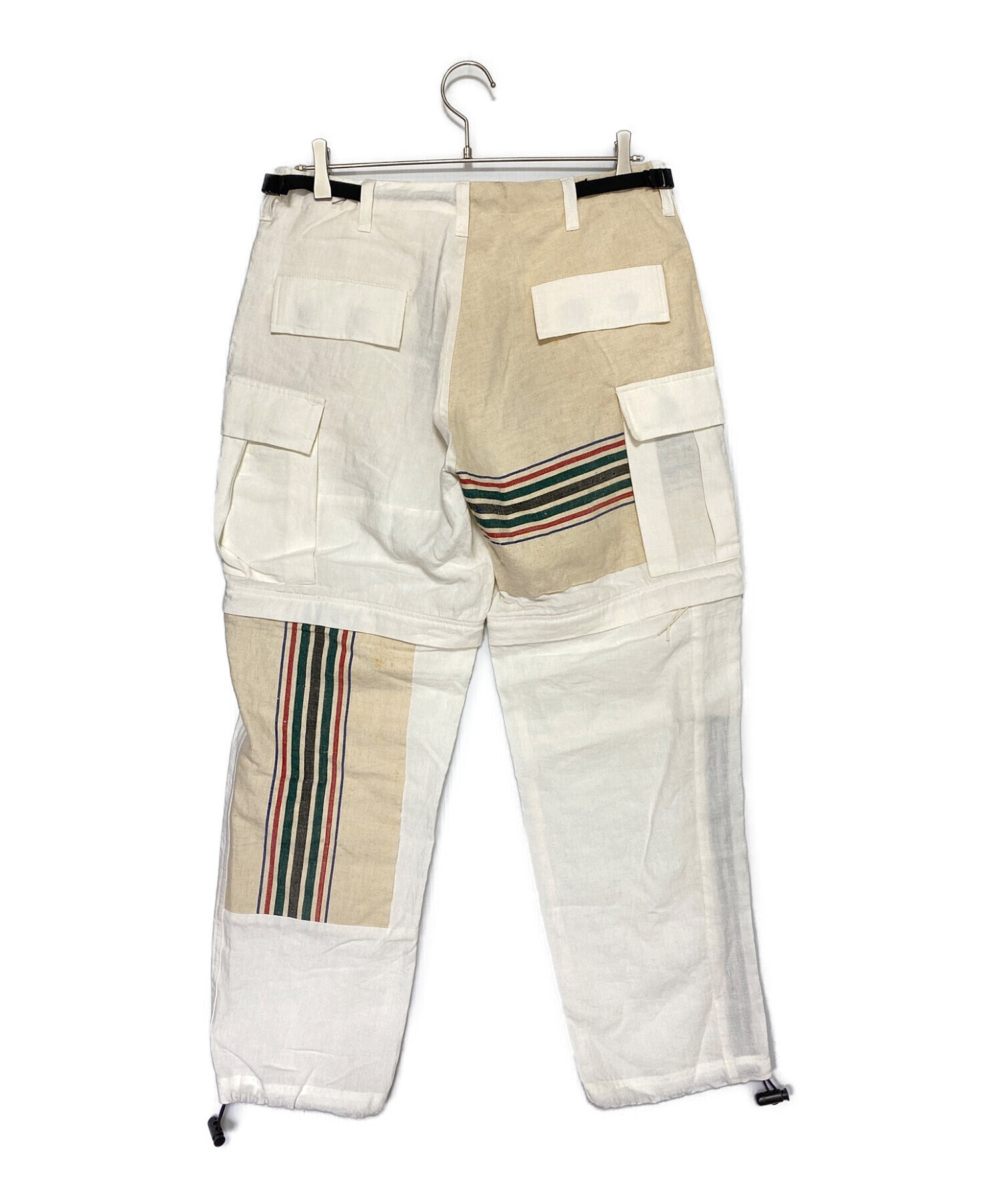 Children of the Discordance (チルドレン オブ ザ ディスコーダンス) VINTAGE FRENCH LINEN BDU  PANTS ホワイト×ベージュ サイズ:1