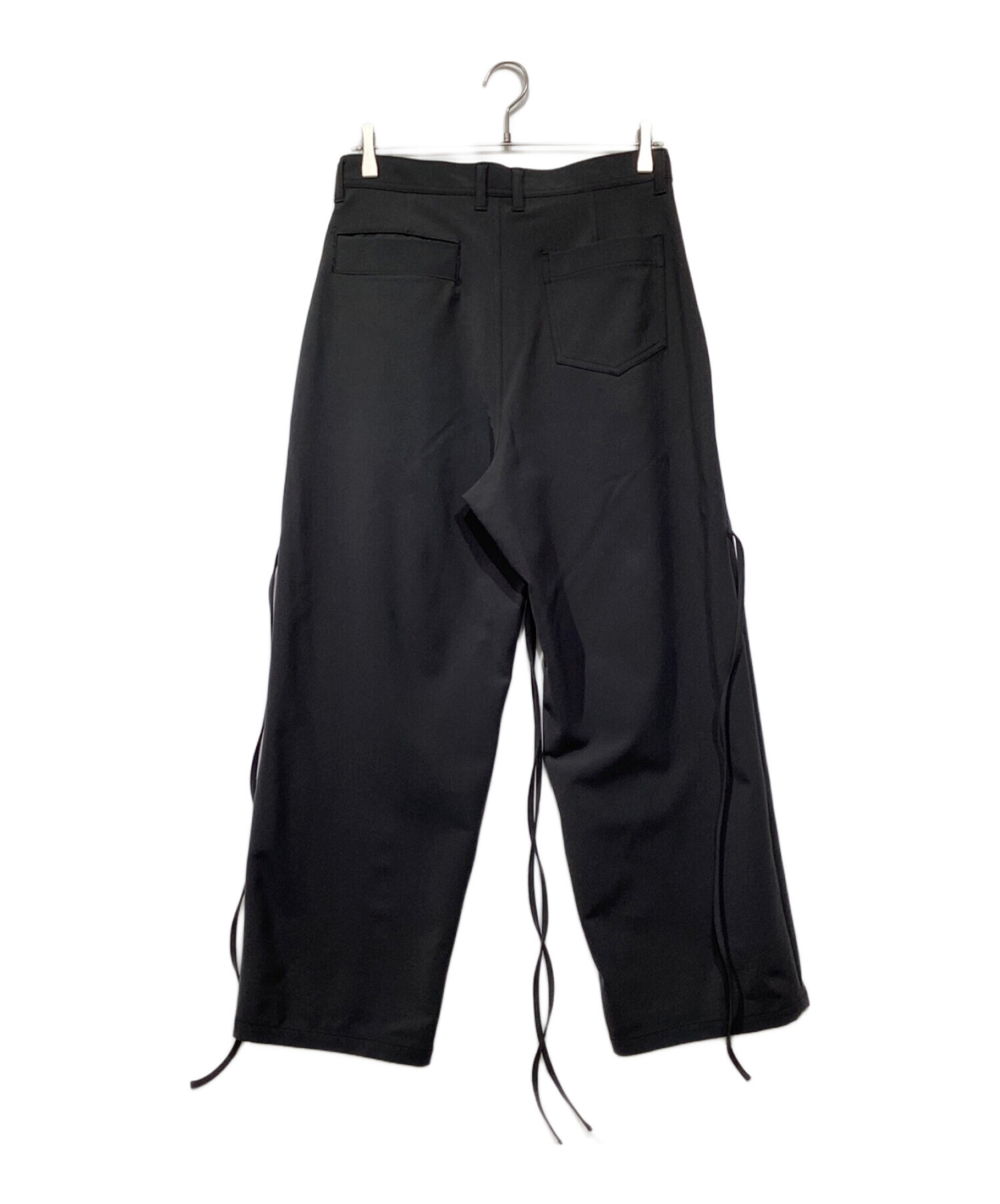 中古・古着通販】SHAREEF (シャリーフ) DOUBLE CLOTH WIDE PANTS ダブルクロスワイドパンツ ブラック  サイズ:1｜ブランド・古着通販 トレファク公式【TREFAC FASHION】スマホサイト