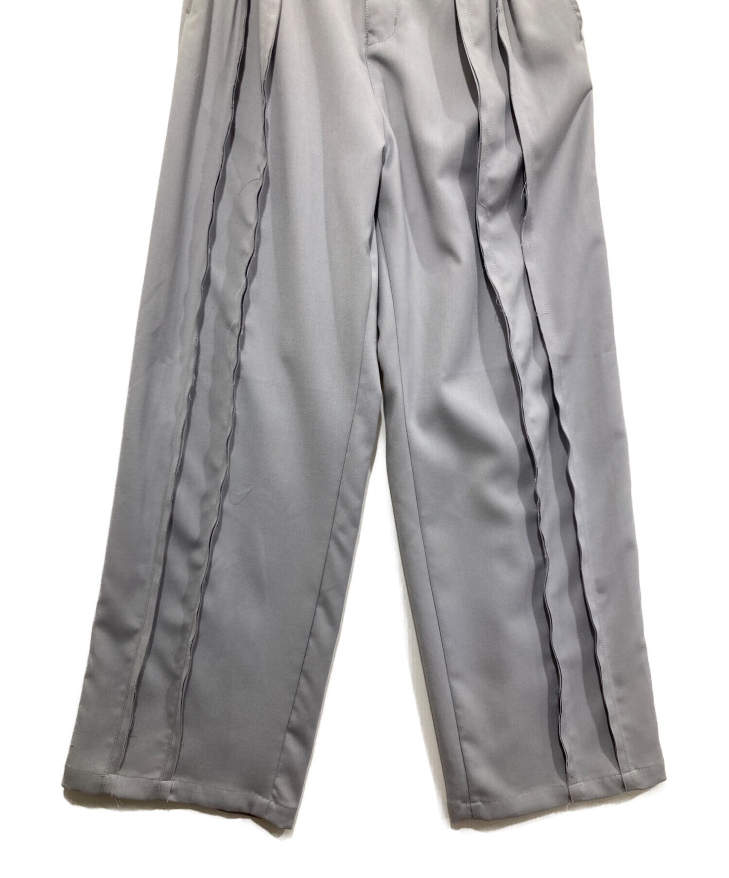 中古・古着通販】SHAREEF (シャリーフ) DOUBLE CLOTH WIDE PANTS ライトグレー サイズ:1｜ブランド・古着通販  トレファク公式【TREFAC FASHION】スマホサイト