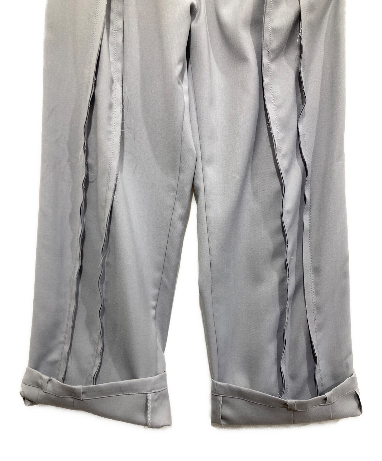 中古・古着通販】SHAREEF (シャリーフ) DOUBLE CLOTH WIDE PANTS ライトグレー サイズ:1｜ブランド・古着通販  トレファク公式【TREFAC FASHION】スマホサイト