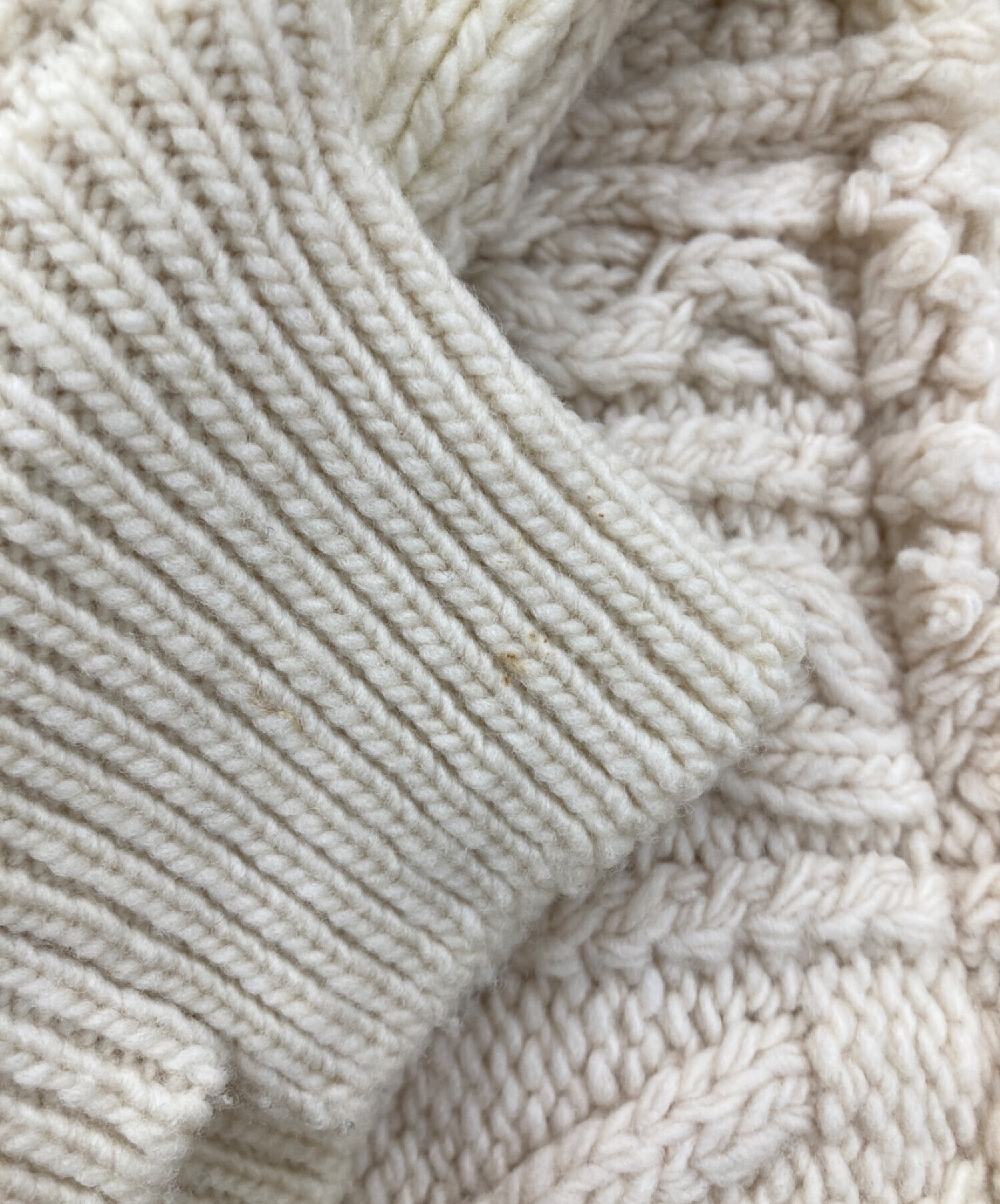 中古・古着通販】stein (シュタイン) OVERSIZED INTERLACED CABLE KNIT ベージュ サイズ:3｜ブランド・古着通販  トレファク公式【TREFAC FASHION】スマホサイト