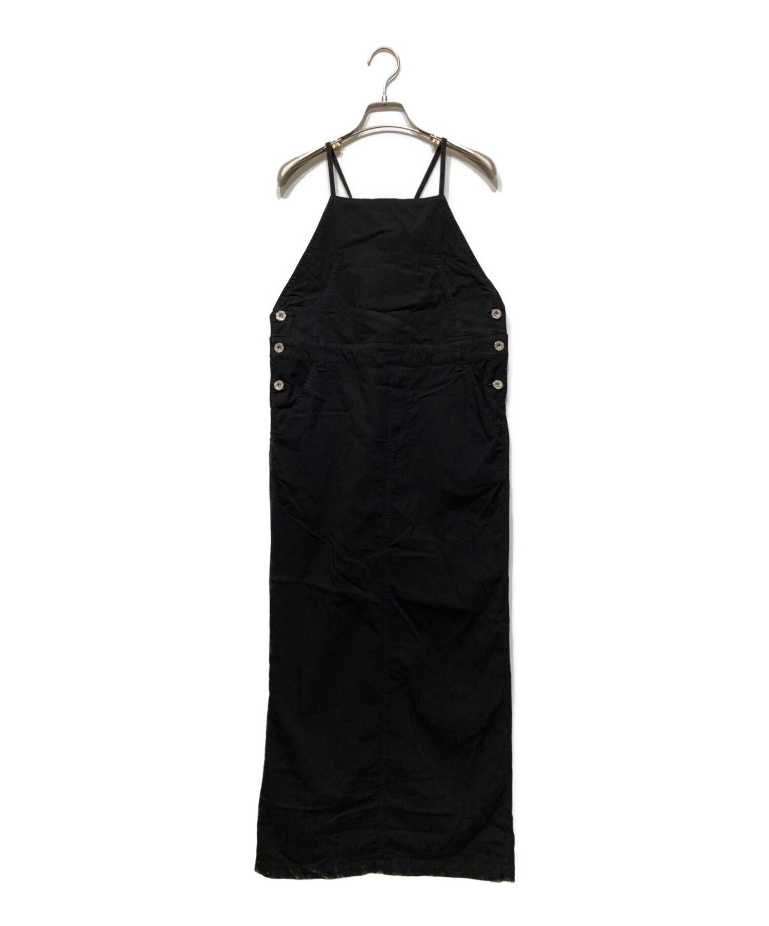 DOUBLE STANDARD CLOTHING (ダブルスタンダードクロージング) 二浴染めジャンパースカート ブラック サイズ:36
