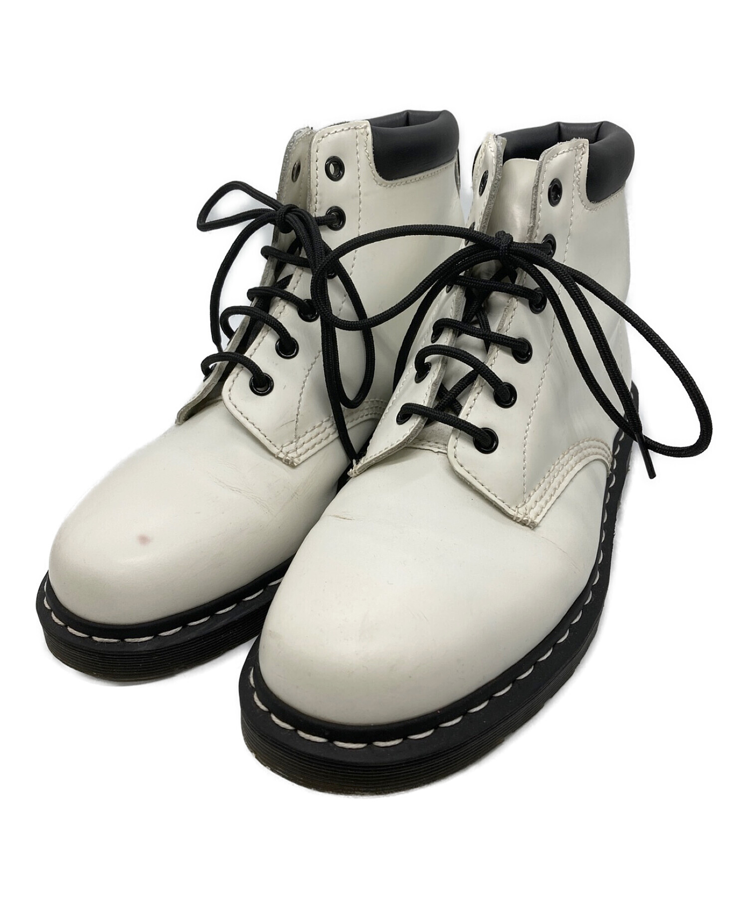 Dr.Martens (ドクターマーチン) 6ホールブーツ ホワイト サイズ:UK8