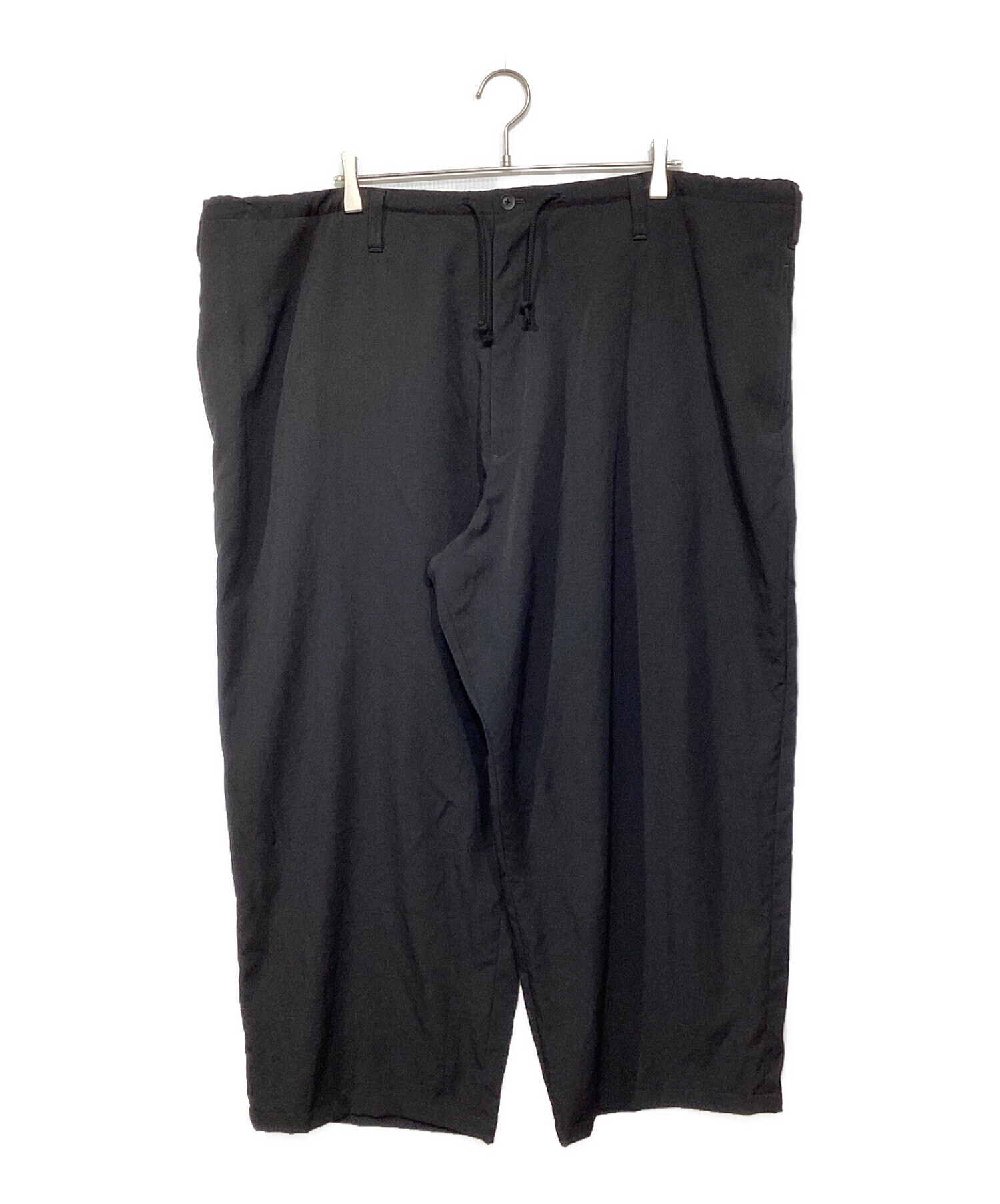 中古・古着通販】Yohji Yamamoto pour homme (ヨウジヤマモト プールオム) ウールギャバウエストドローコードパンツ ブラック  サイズ:3｜ブランド・古着通販 トレファク公式【TREFAC FASHION】スマホサイト