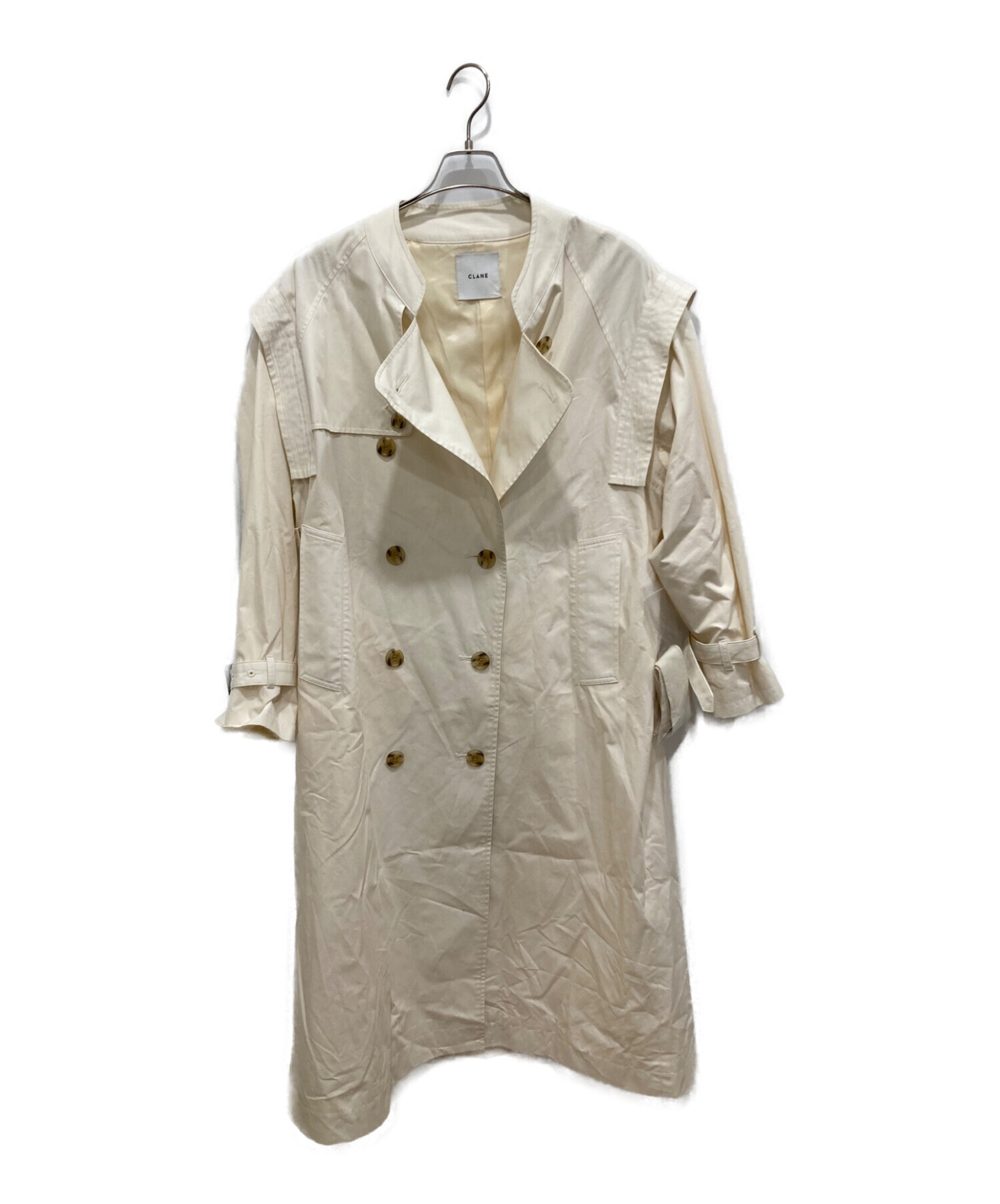 中古・古着通販】CLANE (クラネ) 2WAY SQUARE SLEEVE TRENCH COAT ...