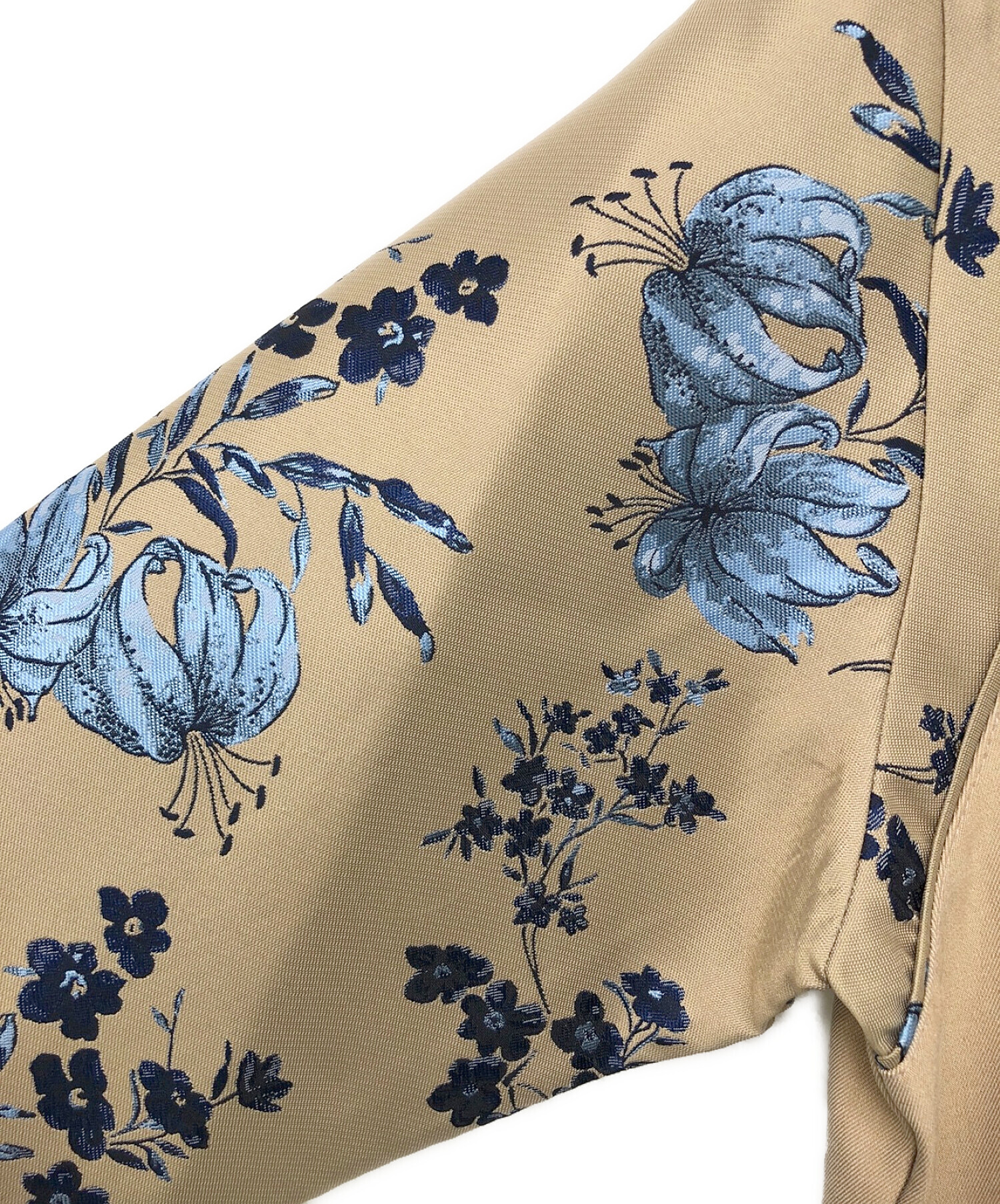 MARTE Cross Neck Flower Jacquard Dress-