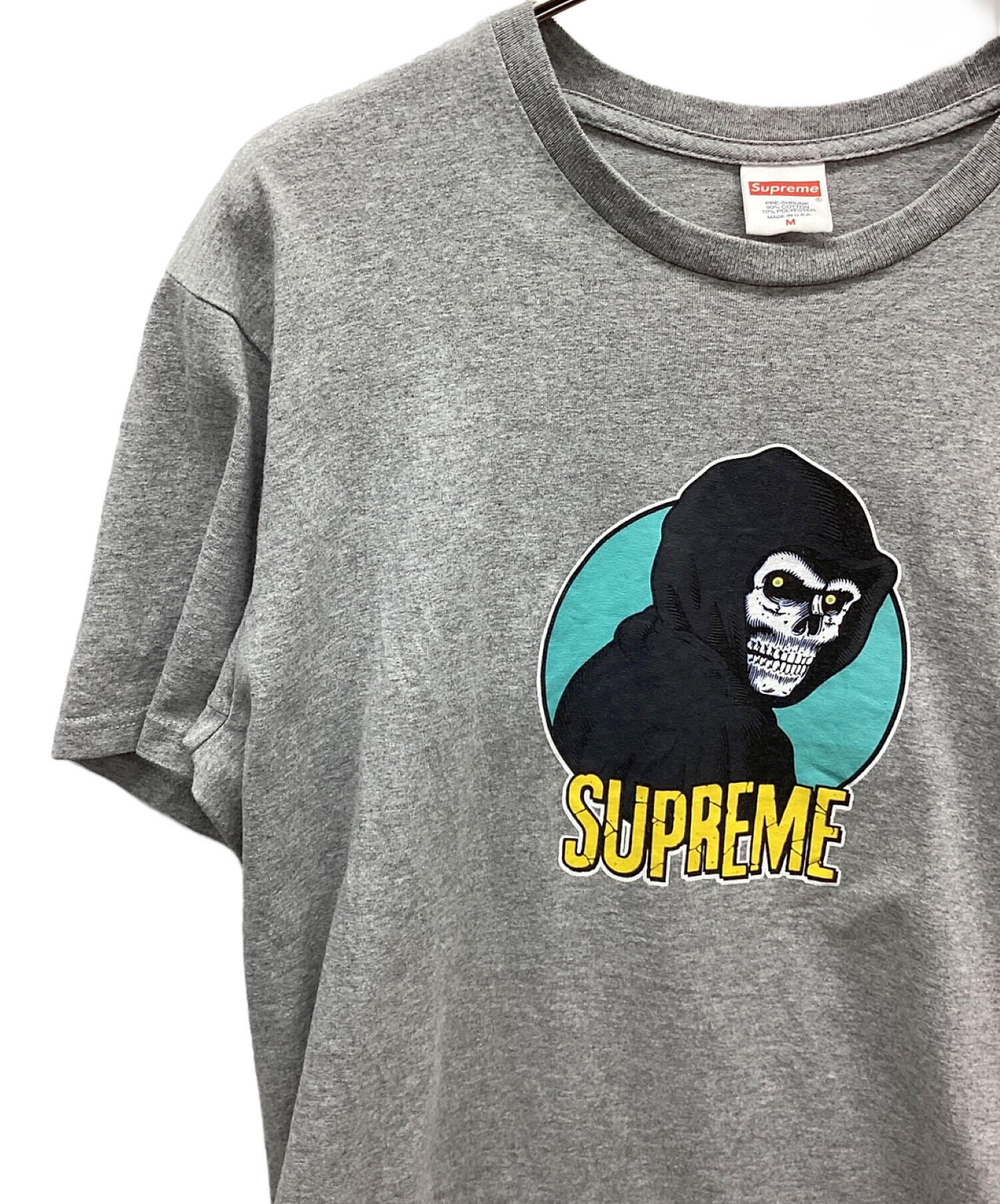 SUPREME (シュプリーム) プリントTシャツ/ Reaper Tee グレー サイズ:M