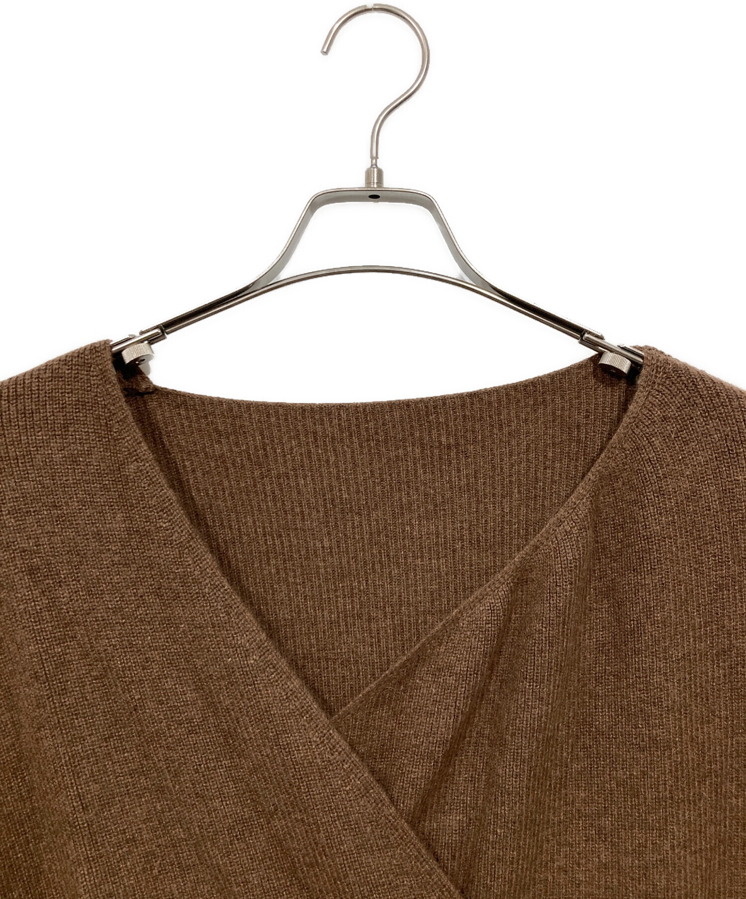 中古・古着通販】RANDEBOO (ランデブー) Arrange wool knit ブラウン サイズ:FREE｜ブランド・古着通販  トレファク公式【TREFAC FASHION】スマホサイト