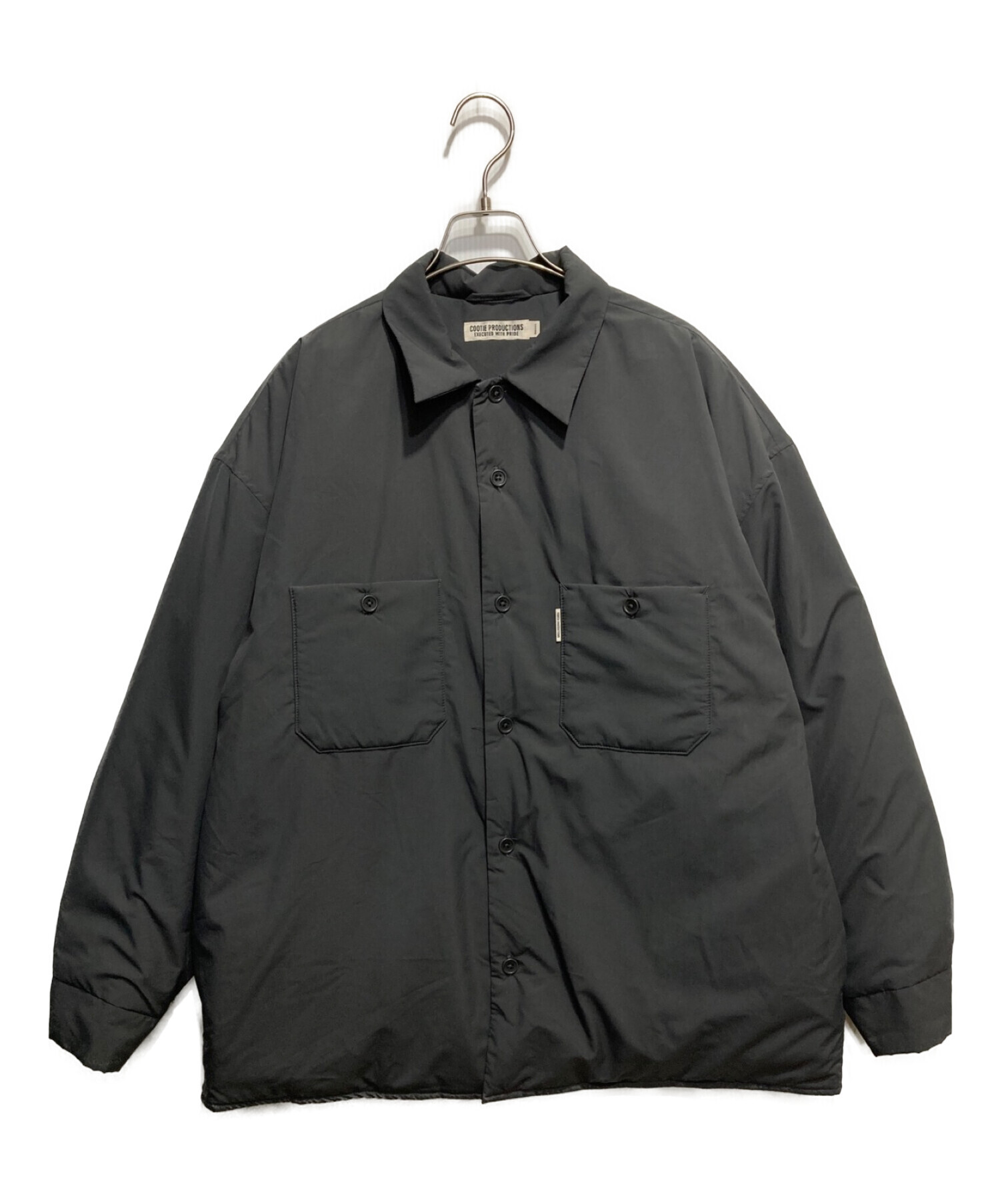 COOTIE PRODUCTIONS (クーティープロダクツ) Padded Error Fit Work Shirt Jacket グレー サイズ:S