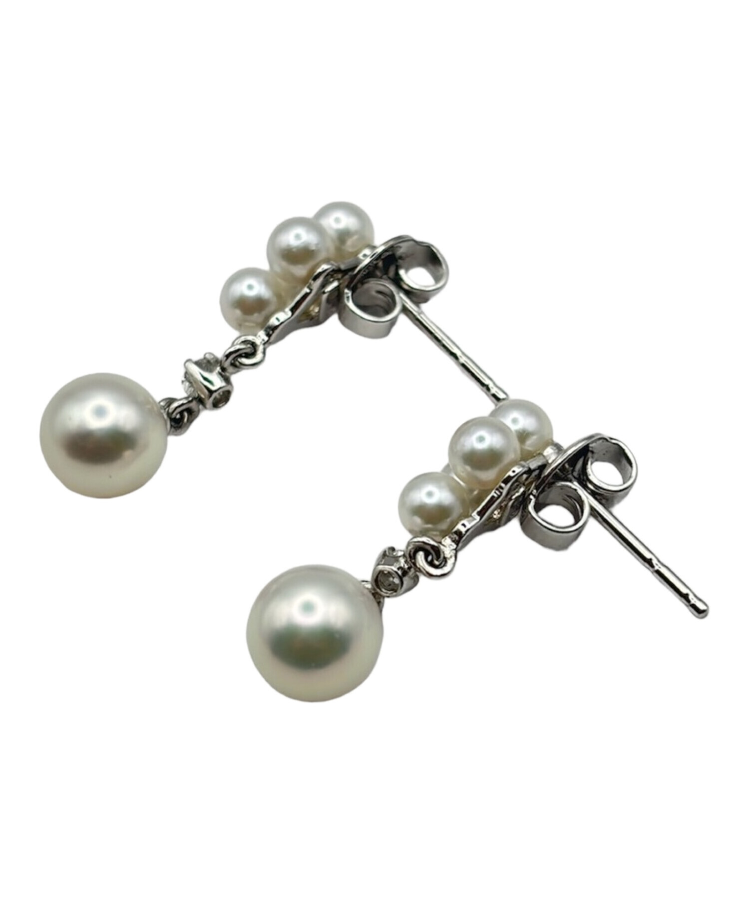 中古・古着通販】MIKIMOTO (ミキモト) スイングパール ダイヤ ピアス サイズ:-｜ブランド・古着通販 トレファク公式【TREFAC  FASHION】スマホサイト