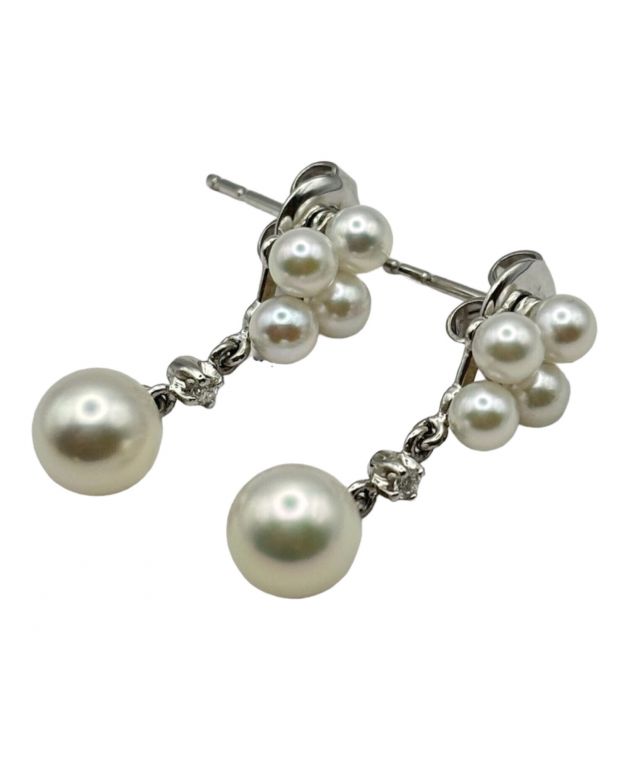 中古・古着通販】MIKIMOTO (ミキモト) スイングパール ダイヤ ピアス サイズ:-｜ブランド・古着通販 トレファク公式【TREFAC  FASHION】スマホサイト