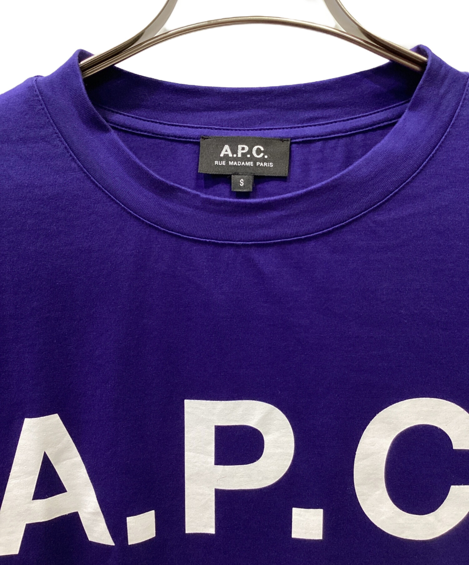 中古・古着通販】A.P.C. (アーペーセー) EDIFICE (エディフィス) ビッグロゴ オーバーサイズTシャツ ブルー  サイズ:S｜ブランド・古着通販 トレファク公式【TREFAC FASHION】スマホサイト