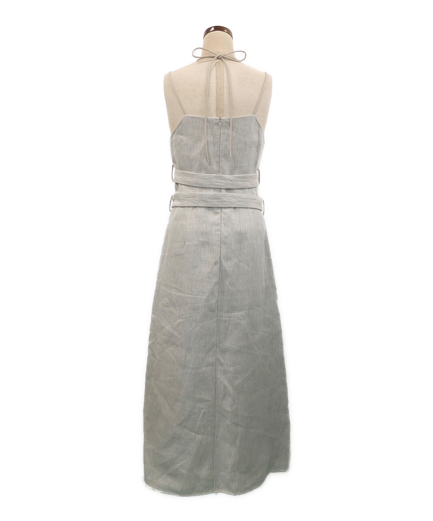 中古・古着通販】CINOH (チノ) W FACE LINEN DRESS グレー サイズ:36