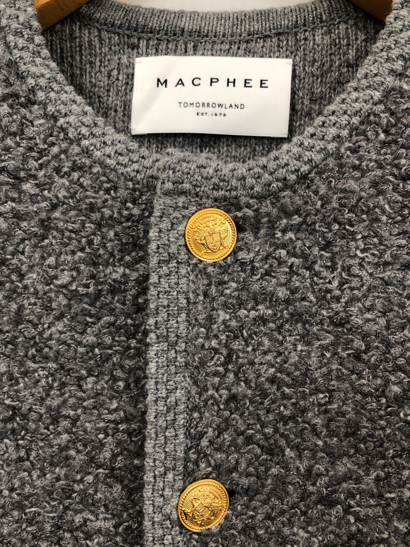 中古・古着通販】MACPHEE (マカフィー) ムートン クルーネック