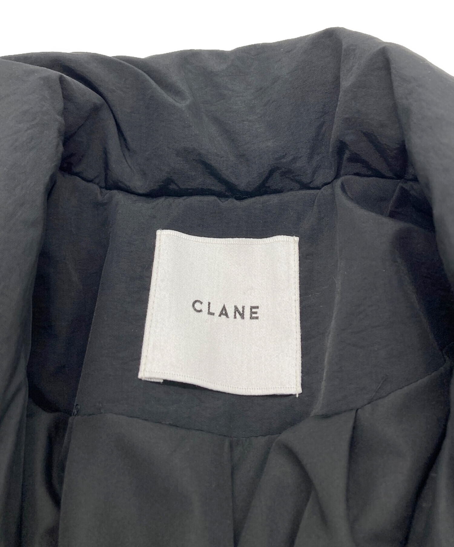 中古・古着通販】CLANE (クラネ) COCOON SHORT DOWN COAT ブラック