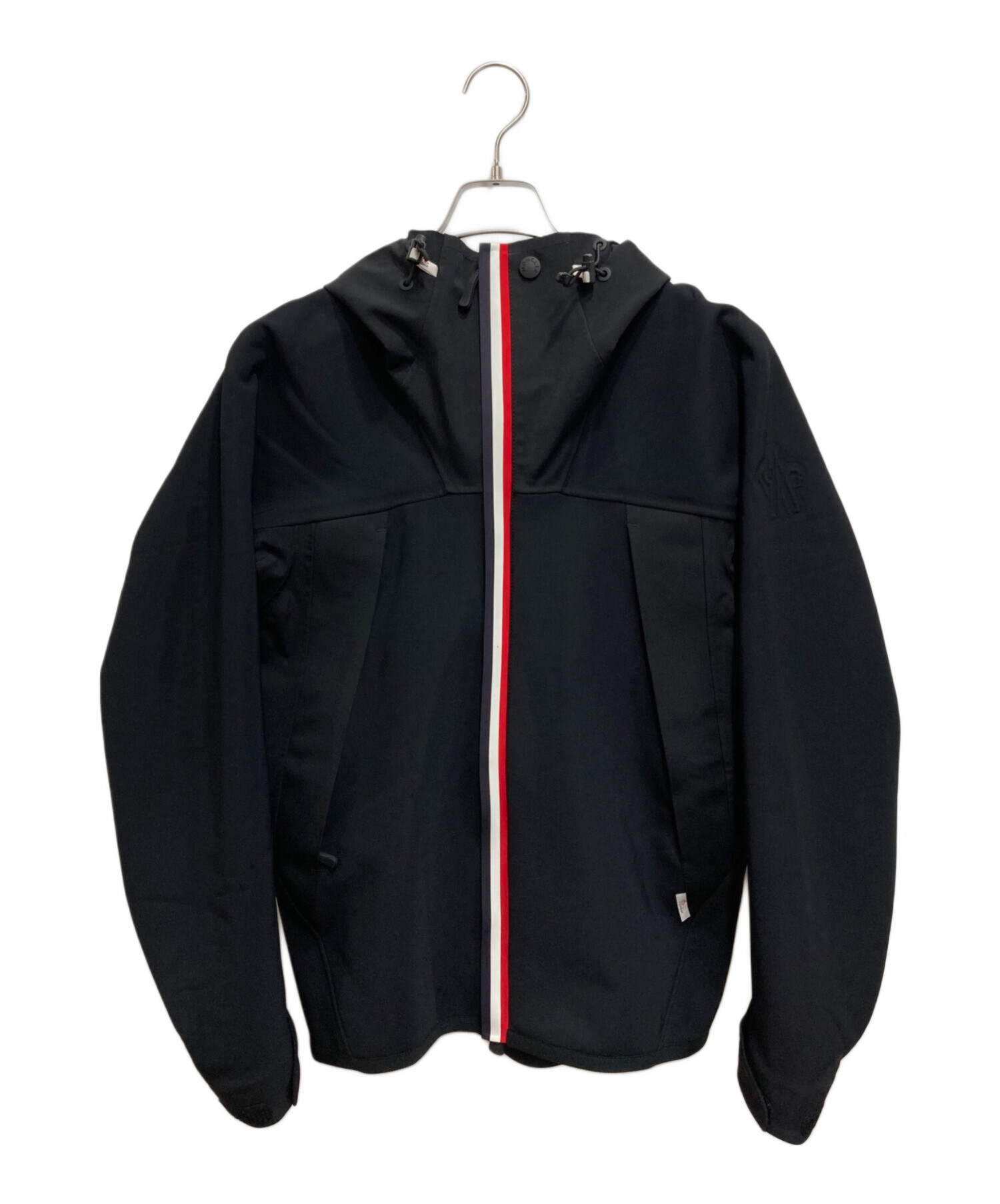 中古・古着通販】MONCLER GRENOBLE (モンクレール グルノーブル) ロゴワッペン トリコロール ダブルジップ フーデッド マウンテン パーカー ブラック サイズ:M｜ブランド・古着通販 トレファク公式【TREFAC FASHION】スマホサイト