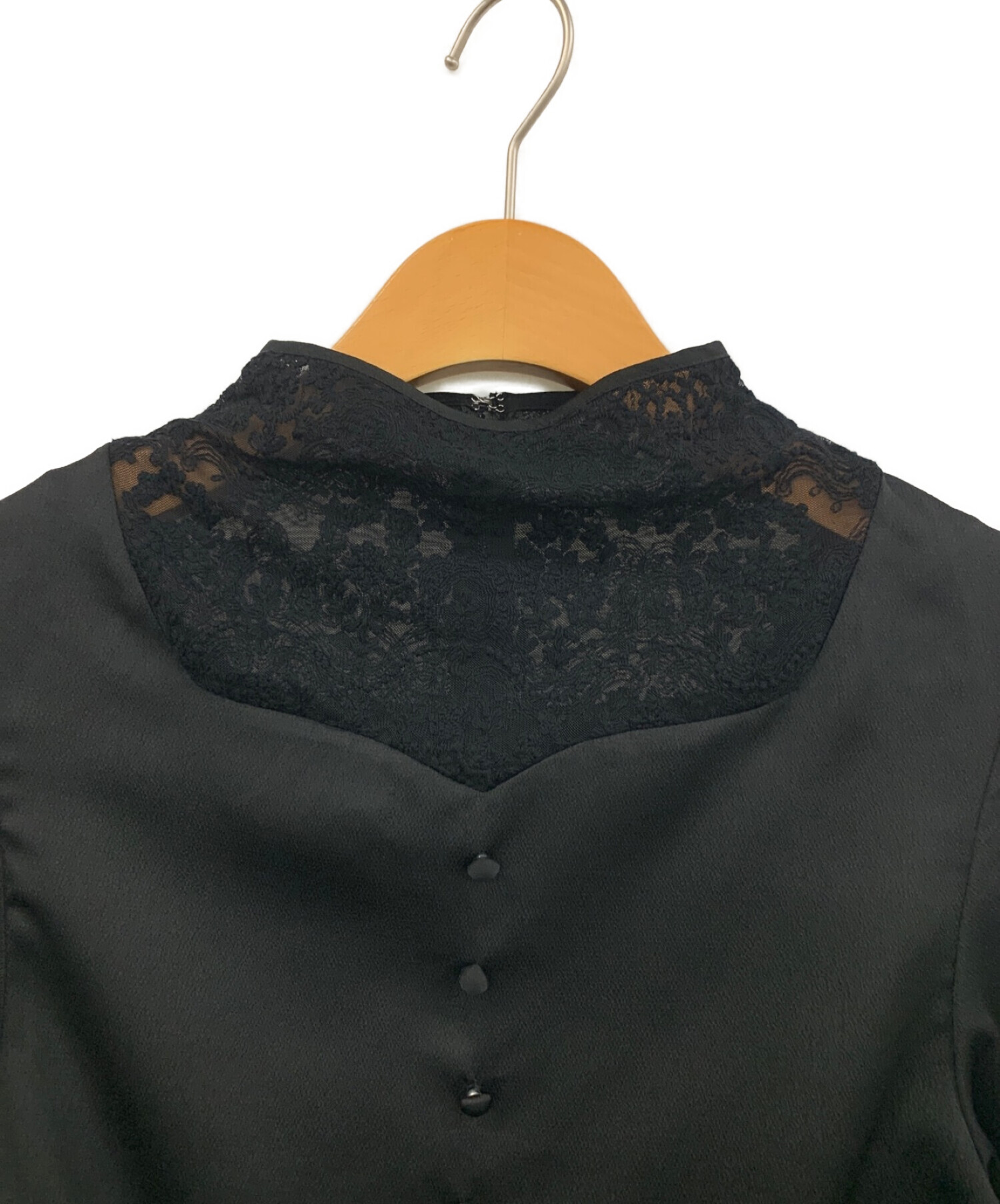 中古・古着通販】AMERI (アメリ) DECOLLETE LACE EMPIRE DRESS