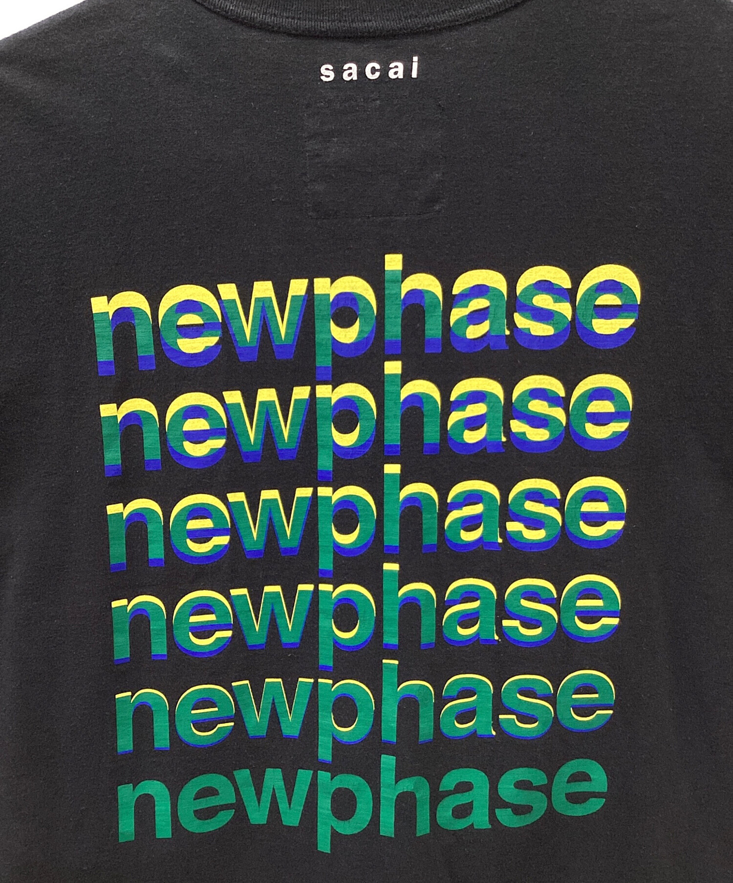 中古・古着通販】sacai (サカイ) newphase Tee ブラック×グリーン｜ブランド・古着通販 トレファク公式【TREFAC  FASHION】スマホサイト