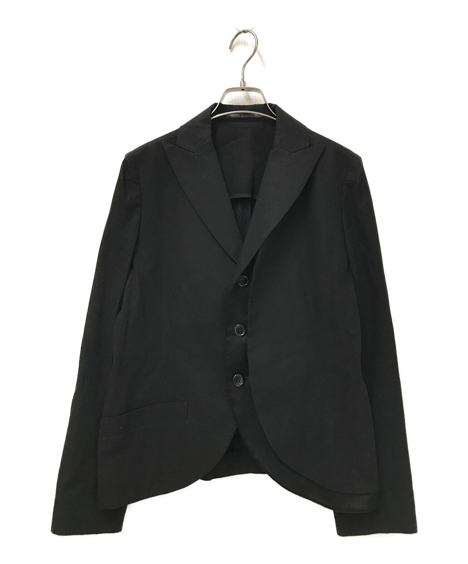 yohji yamamoto+noir (ヨウジヤマモトプリュスノアール) デザイン3Bジャケット ブラック サイズ:2