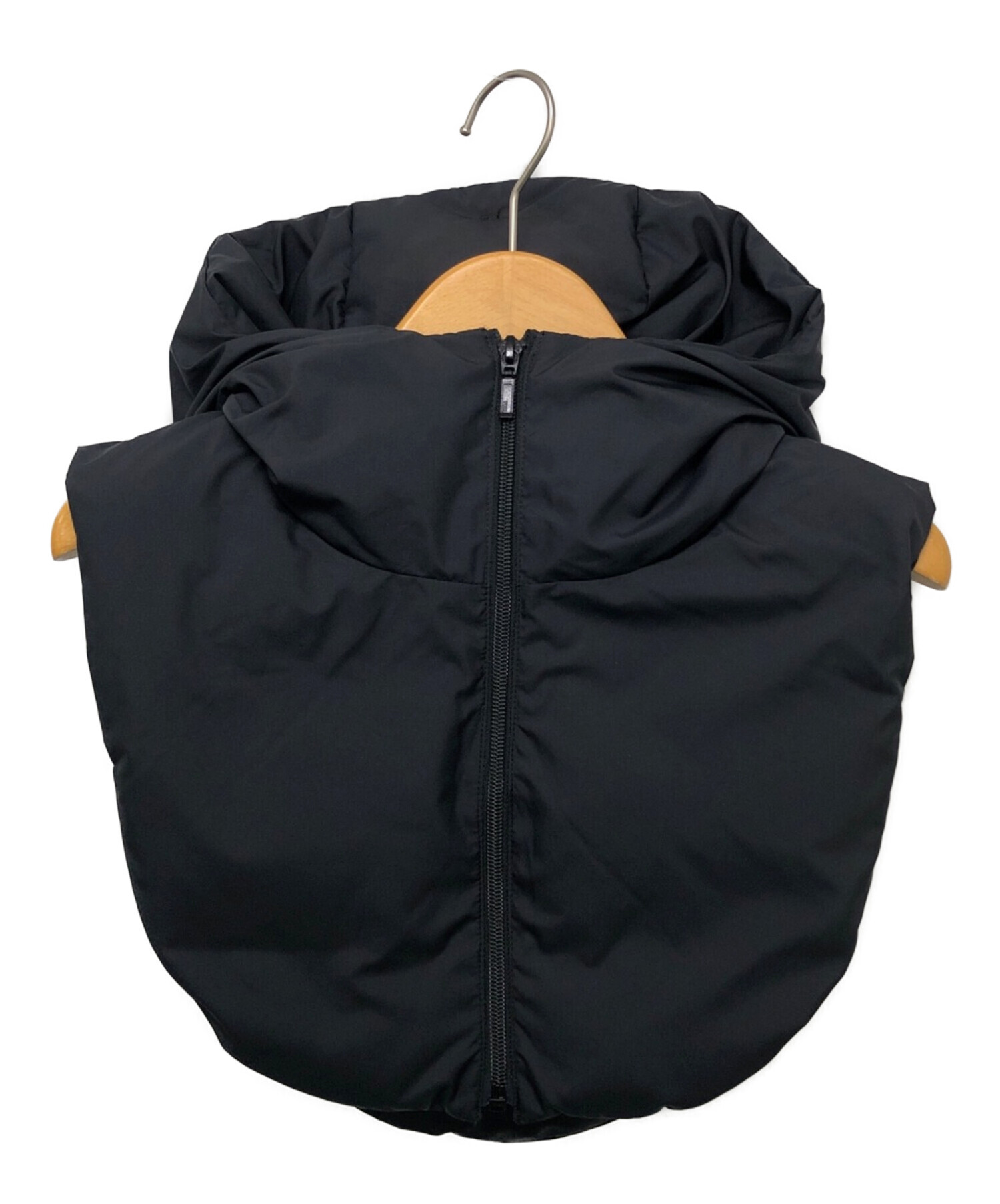 中古・古着通販】CALUX (キャラクス) PUFFER HOODY ベスト ブラック サイズ:F｜ブランド・古着通販 トレファク公式【TREFAC  FASHION】スマホサイト