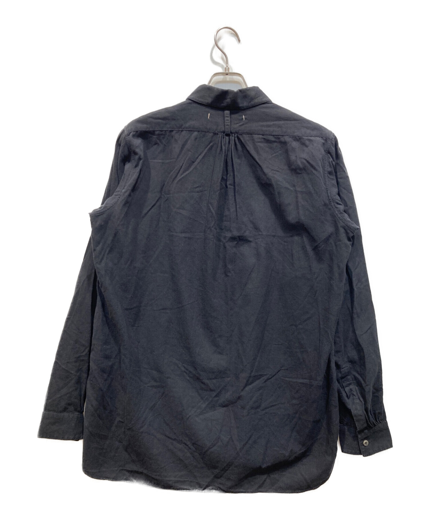 中古・古着通販】SUZUKI TAKAYUKI (スズキタカユキ) one-piece shawl-collar shirt ブラック  サイズ:1｜ブランド・古着通販 トレファク公式【TREFAC FASHION】スマホサイト