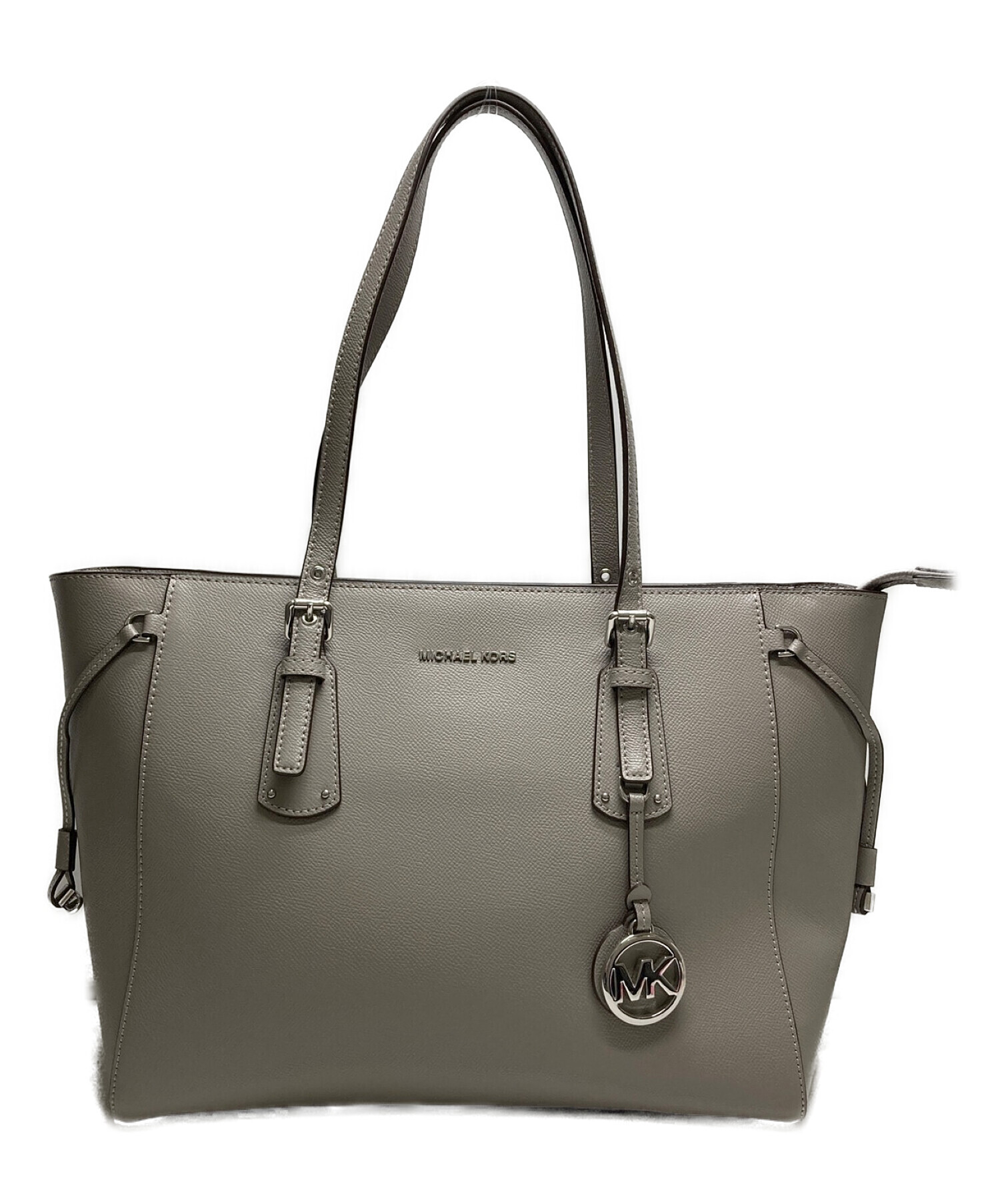 MICHAEL KORS Voyager Medium Crossgrain Leather Tote Bag