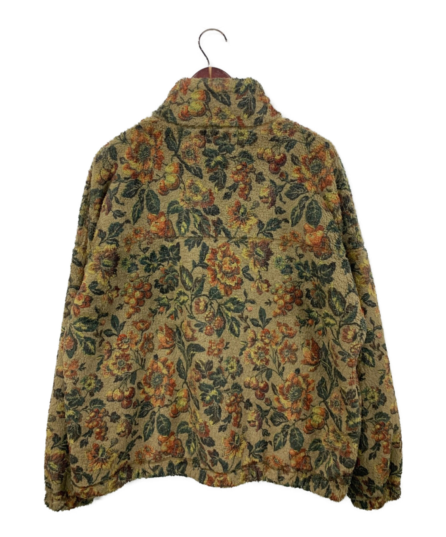 MYTHINKS (マイシンクス) MY PREMIER FLEECE ZIP TOP “FLOWER” ベージュ×イエロー サイズ:M