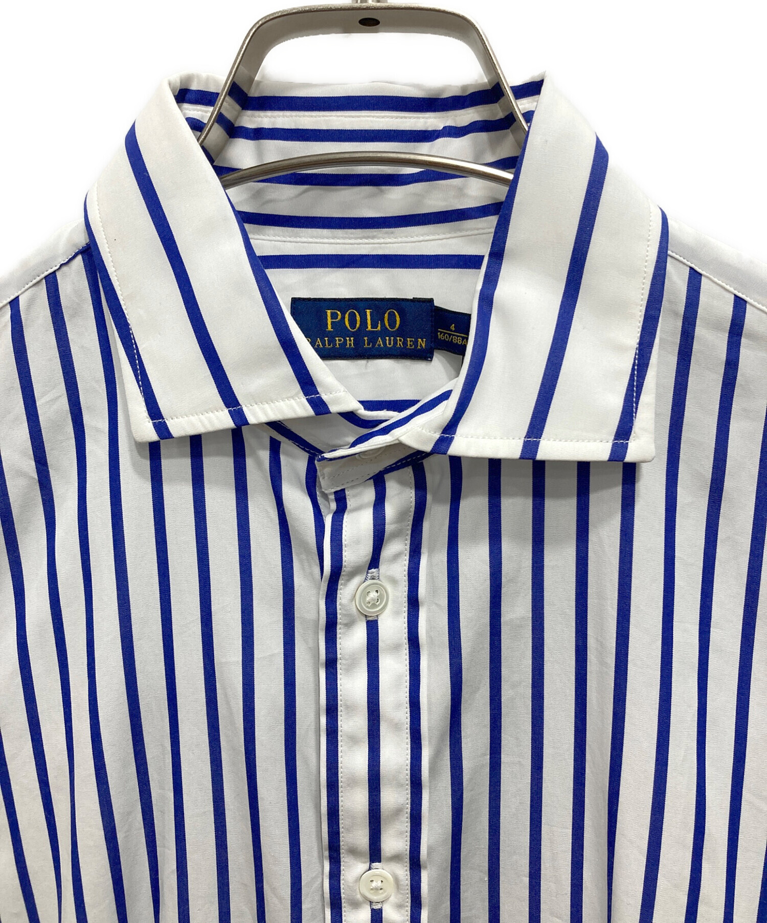 中古・古着通販】POLO RALPH LAUREN (ポロ・ラルフローレン) ストライプシャツワンピース ホワイト サイズ:4 未使用品｜ブランド・古着通販  トレファク公式【TREFAC FASHION】スマホサイト