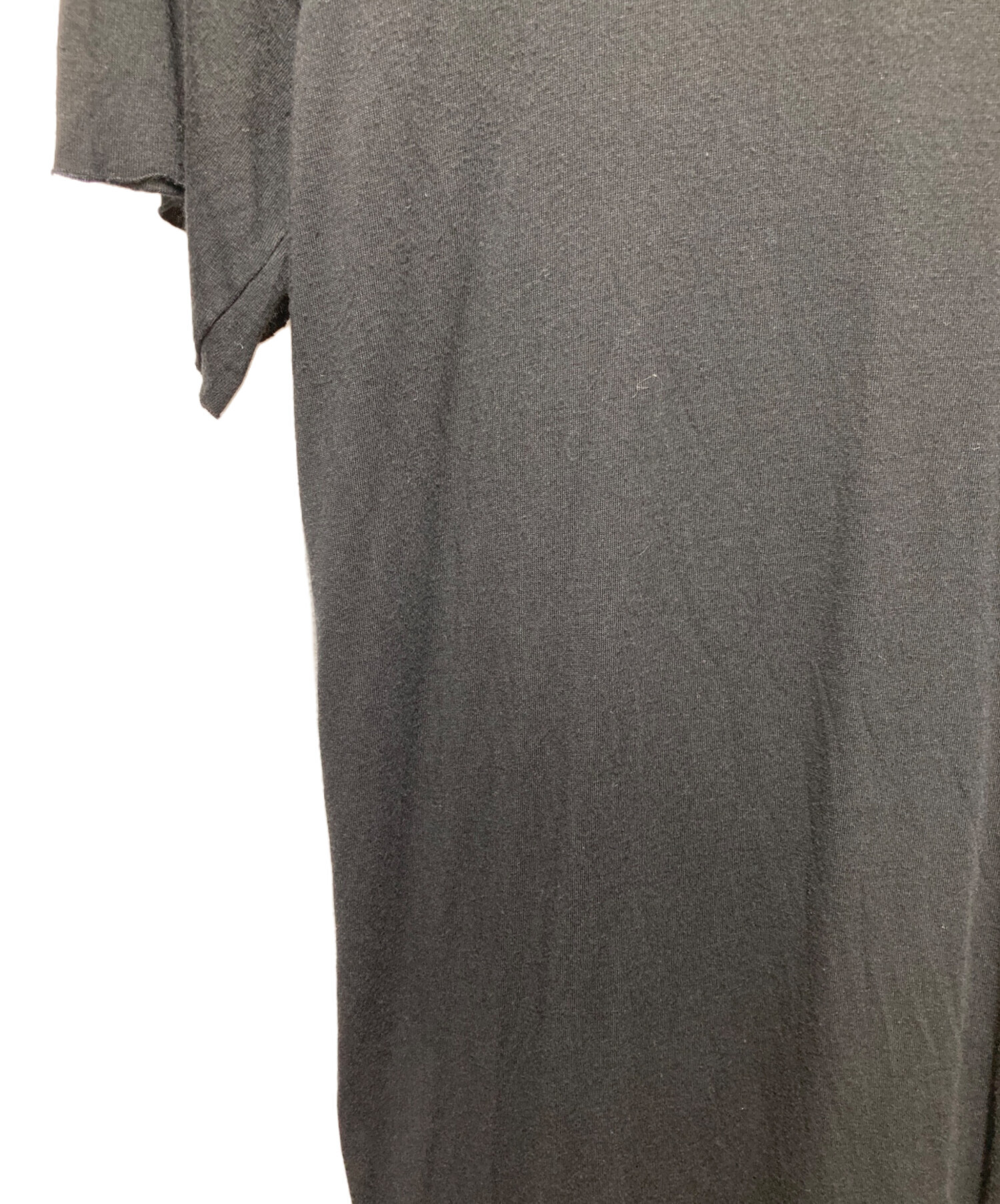 中古・古着通販】RICK OWENS (リックオウエンス) ビスコース/SILK ライトウェイト Tシャツ ブラック サイズ:09｜ブランド・古着通販  トレファク公式【TREFAC FASHION】スマホサイト