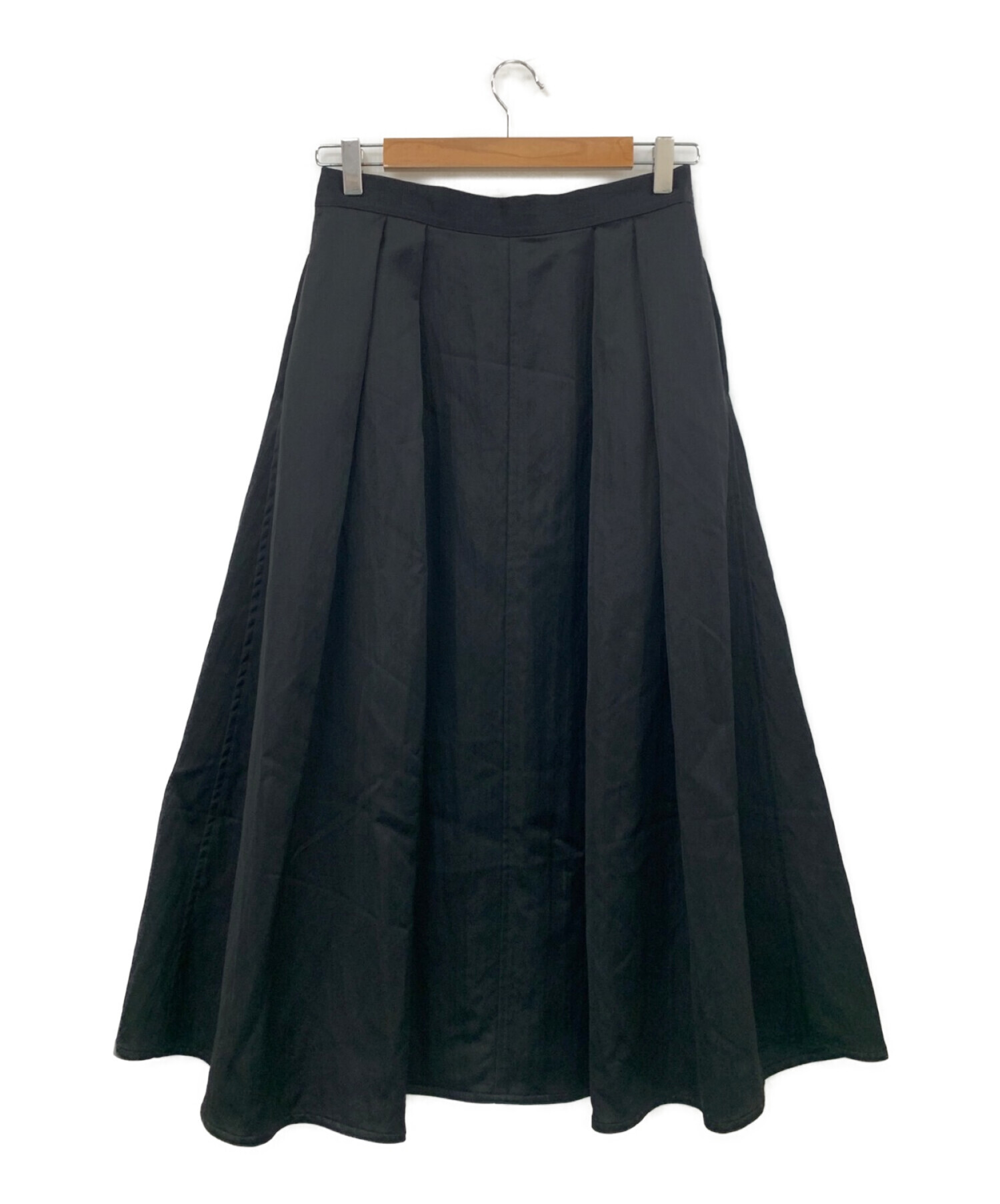 MUSE de Deuxieme Classe (ミューズ ドゥーズィエム クラス) サテンボリュームスカート ブラック サイズ:38