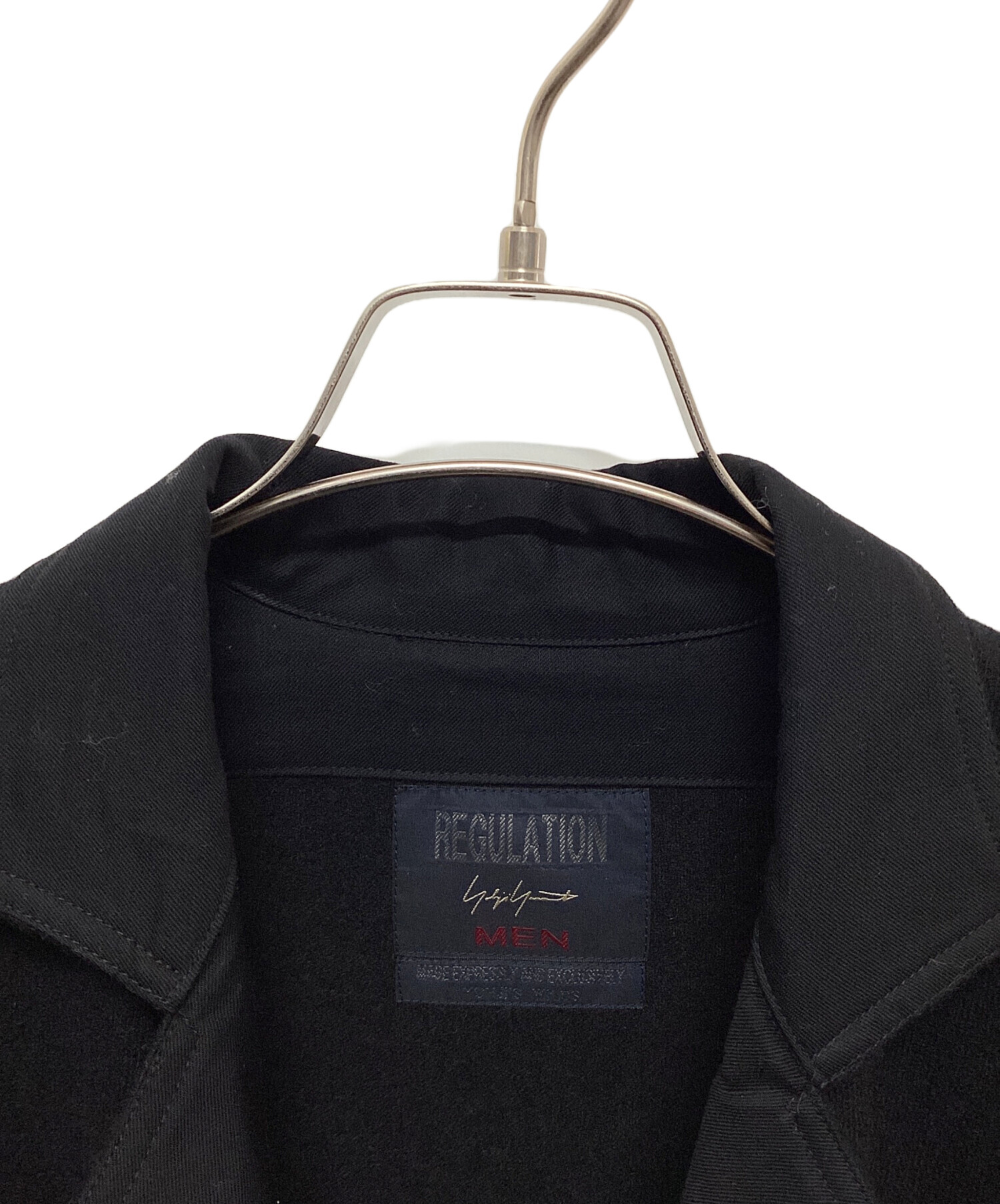 中古・古着通販】REGULATION Yohji Yamamoto (レギュレーションヨウジヤマモト) ダブルブレストジャケット ブラック  サイズ:1｜ブランド・古着通販 トレファク公式【TREFAC FASHION】スマホサイト