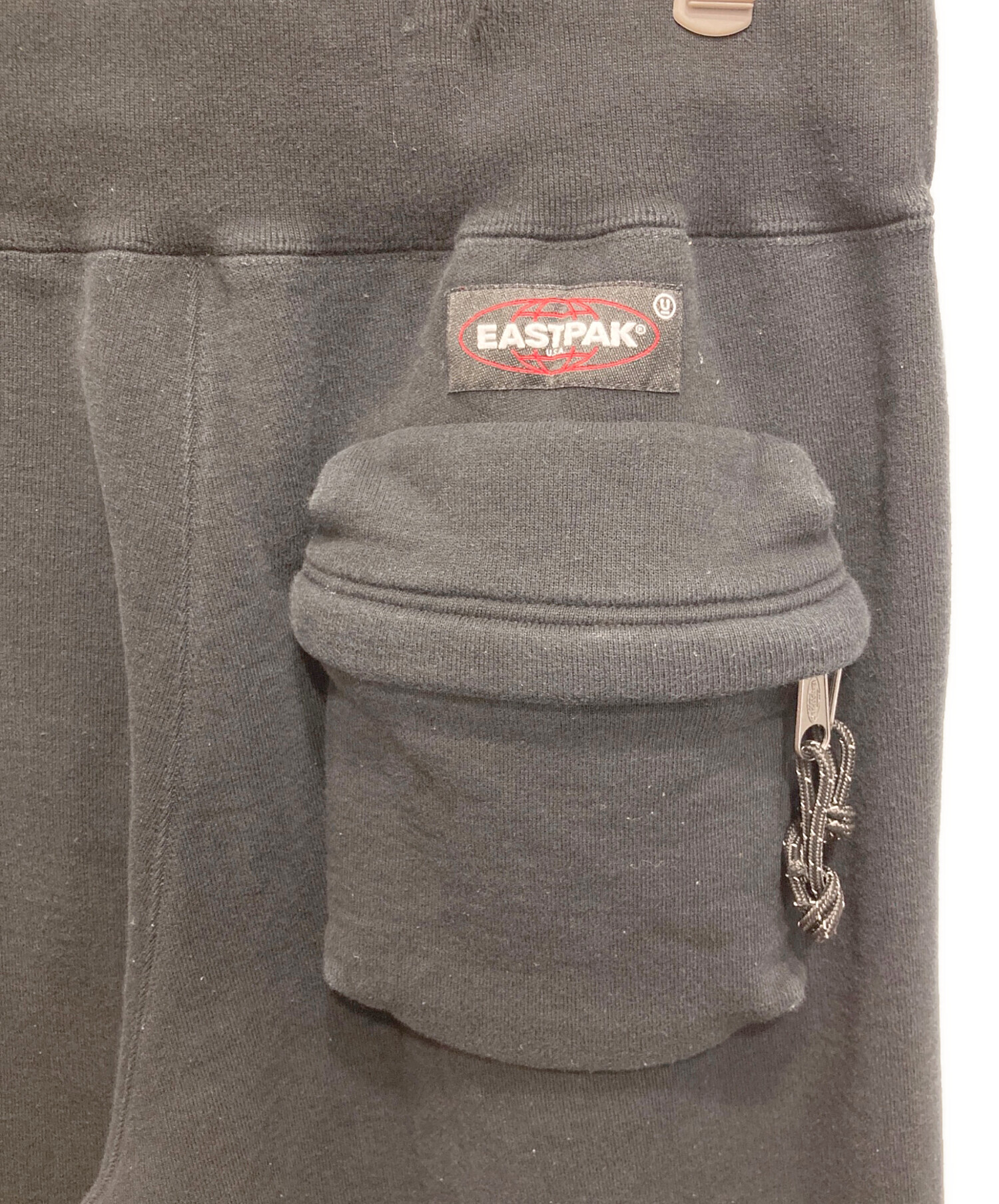 UNDERCOVER (アンダーカバー) EASTPAK (イーストパック) ヘビー裏毛PK付スウェットパンツ ブラック サイズ:4