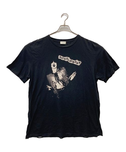 中古・古着通販】Saint Laurent Paris (サンローランパリ) プリントTシャツ ブラック サイズ:XL｜ブランド・古着通販  トレファク公式【TREFAC FASHION】スマホサイト