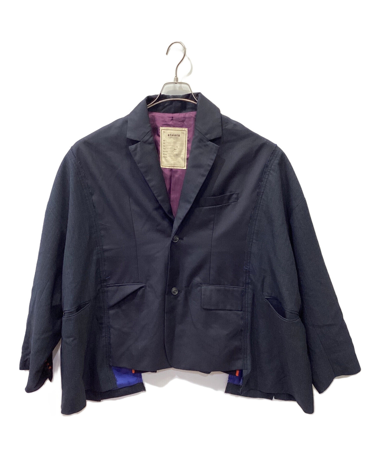 etsinta (エシンタ) リメイクテーラードジャケット ネイビー サイズ:ONE