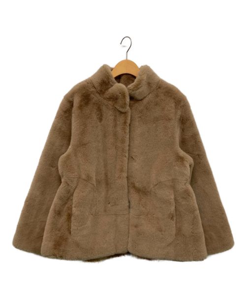 中古・古着通販】RANDEBOO (ランデブー) Melt fake fur coat ブラウン