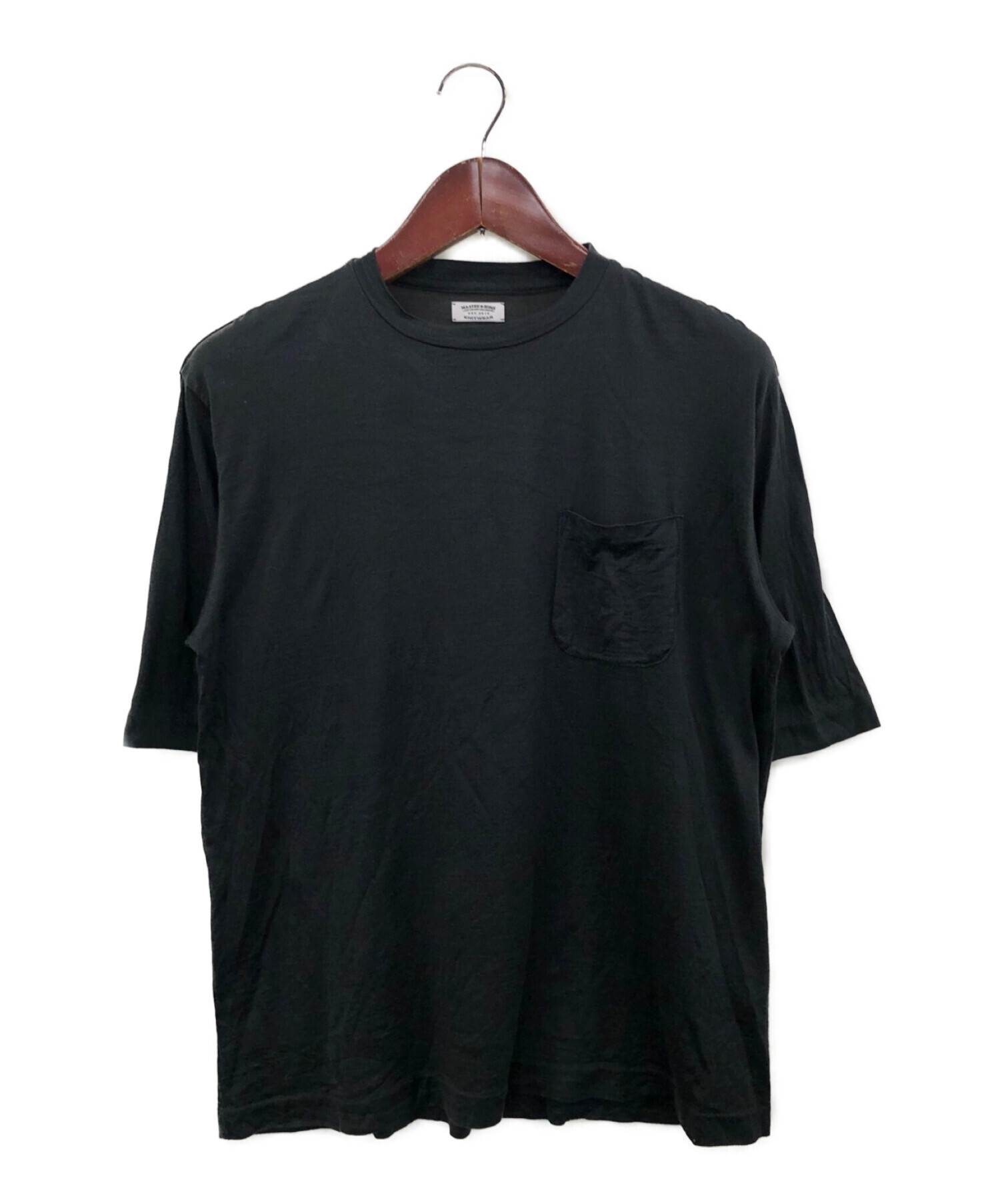 中古・古着通販】MAATEE&SONS (マーティーアンドサンズ) SILK POCKET TEE ブラック サイズ:3｜ブランド・古着通販  トレファク公式【TREFAC FASHION】スマホサイト