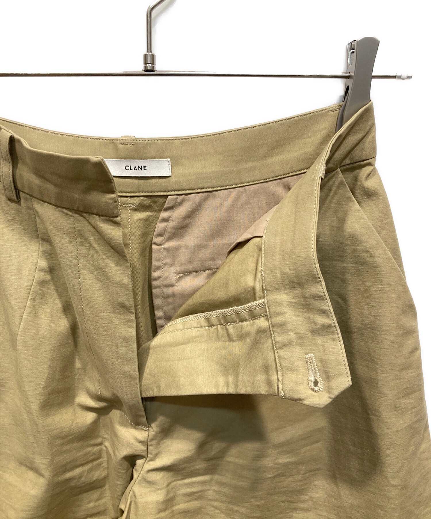 中古・古着通販】CLANE (クラネ) FLARE CHINOS PANTS ベージュ サイズ