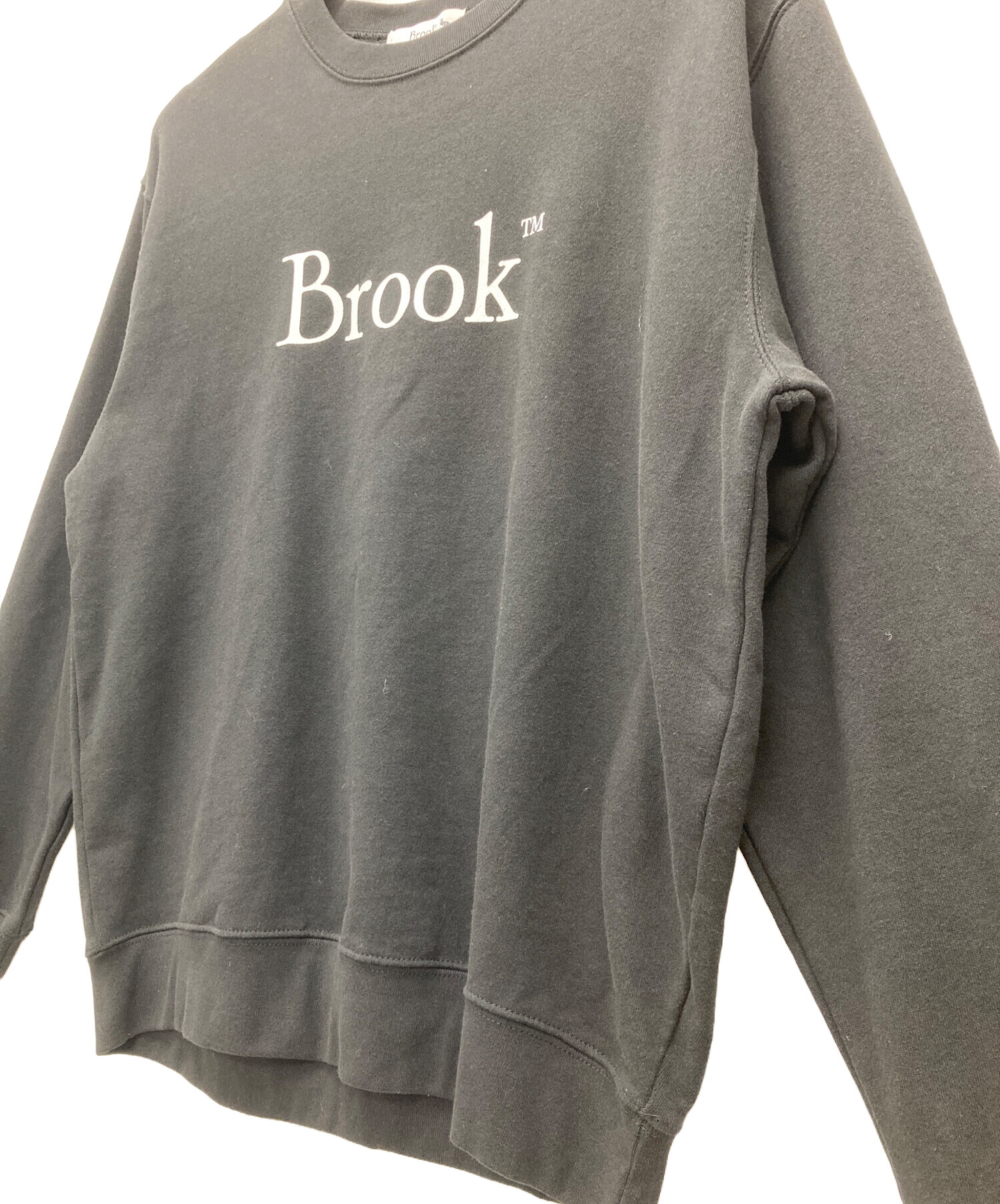 中古・古着通販】BROOK (ブルック) ロゴクルーネックスウェット ブラック サイズ:L｜ブランド・古着通販 トレファク公式【TREFAC  FASHION】スマホサイト