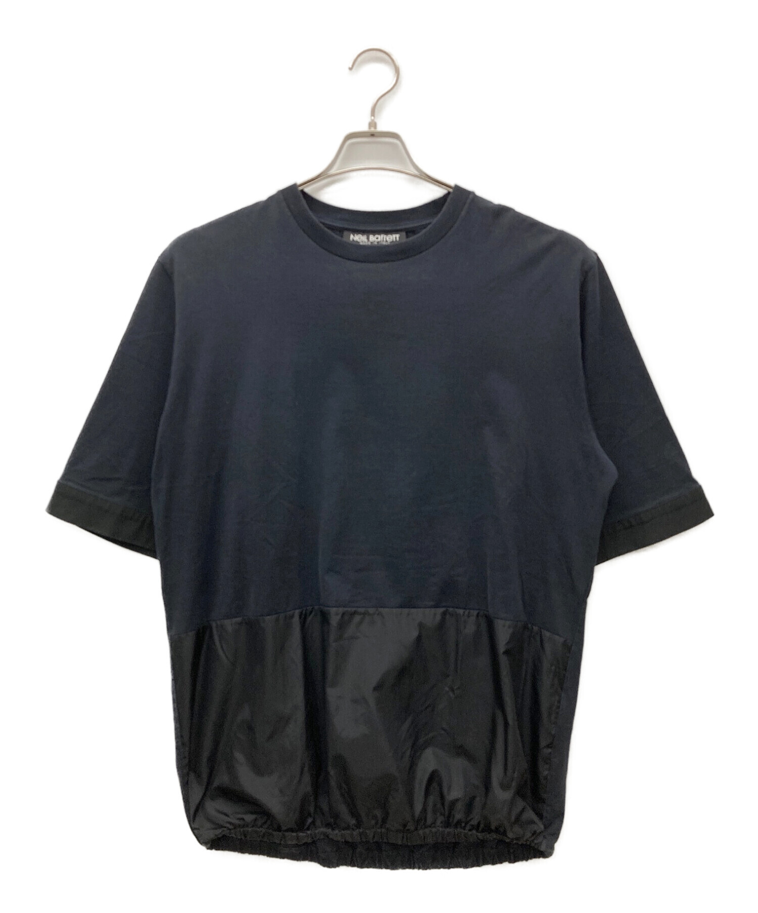 NEIL BARRETT (ニールバレット) 切替Tシャツ ブラック サイズ:M