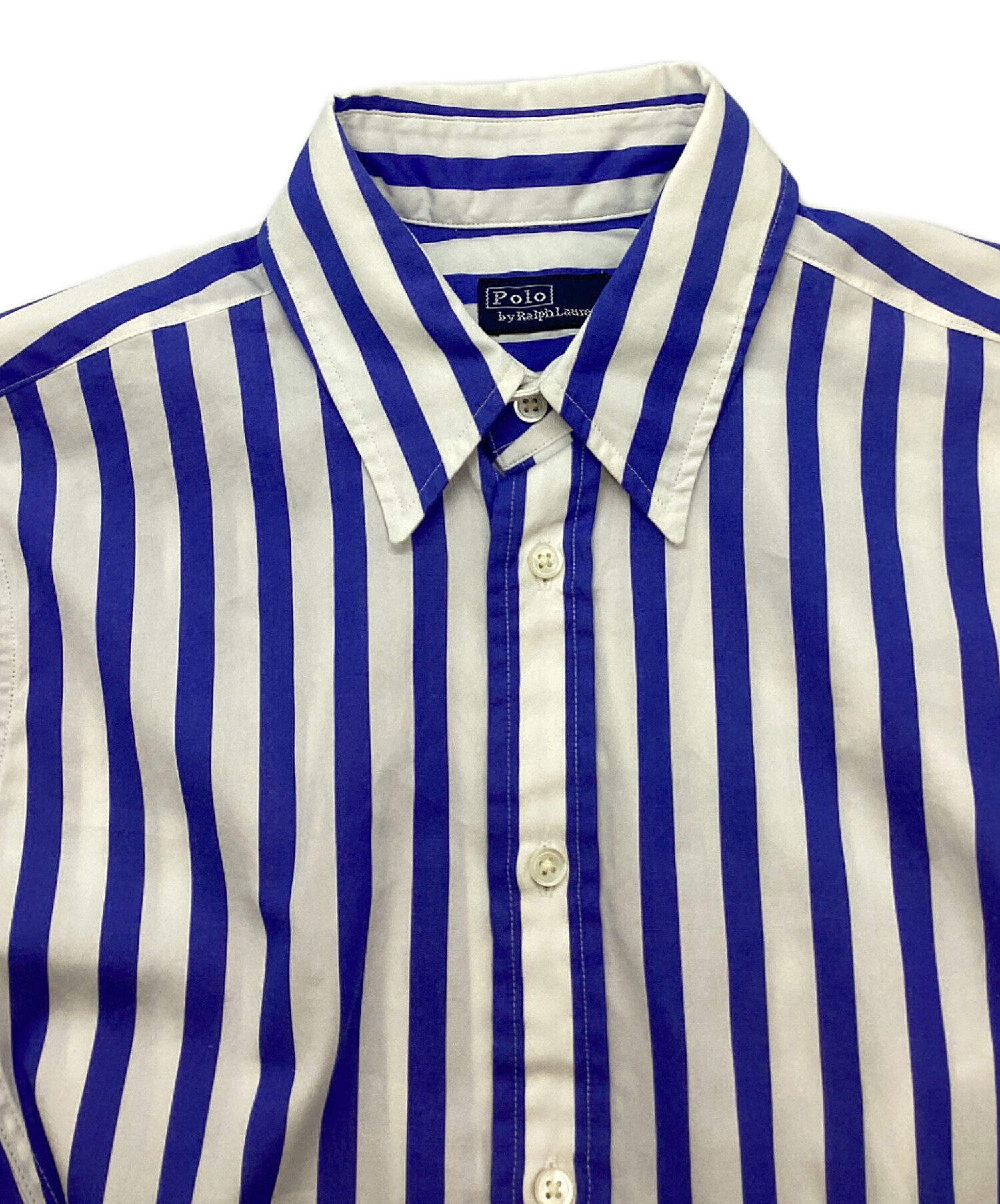 中古・古着通販】POLO RALPH LAUREN (ポロ・ラルフローレン) ストライプシャツワンピース ホワイト サイズ:4｜ブランド・古着通販  トレファク公式【TREFAC FASHION】スマホサイト