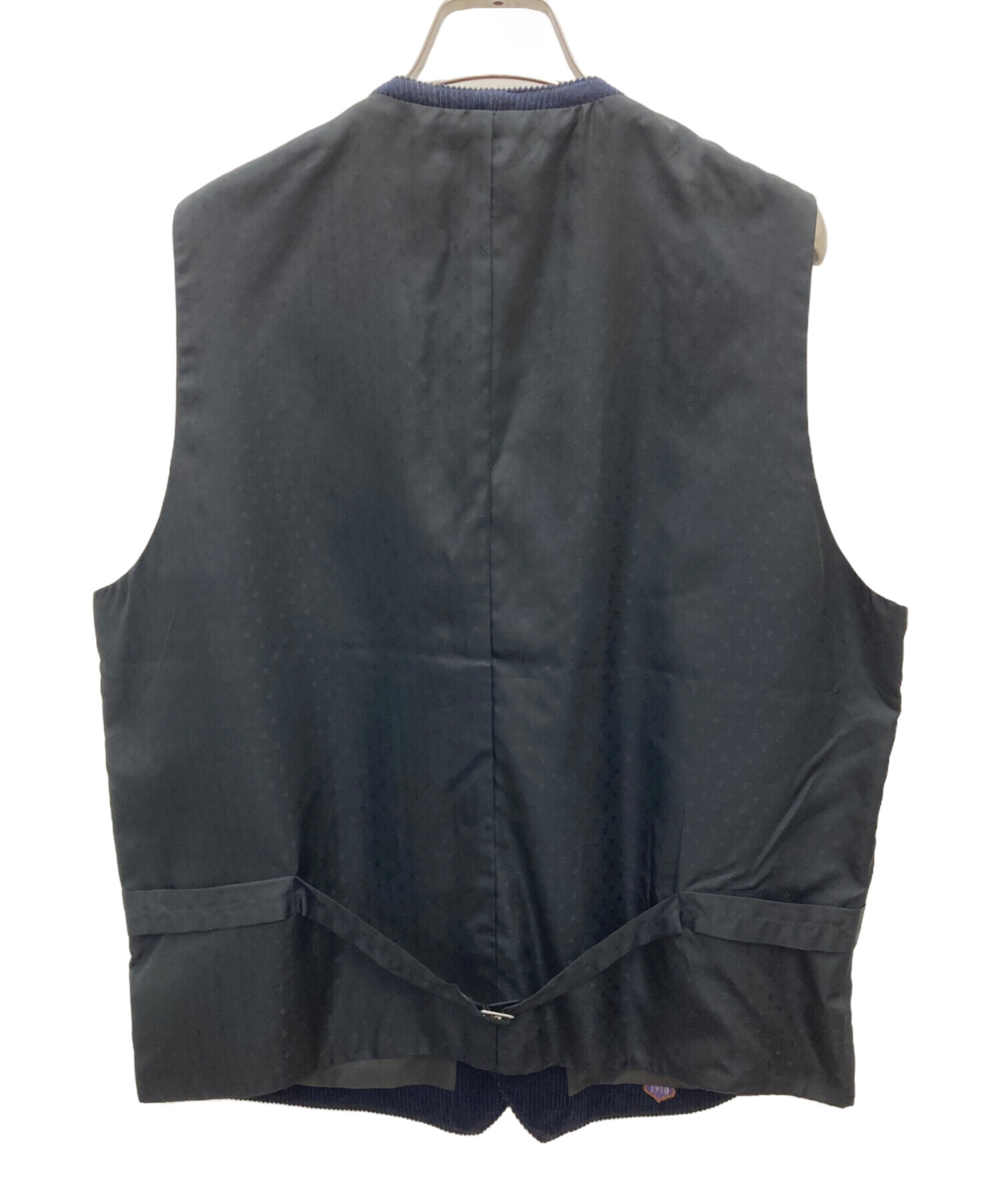 BY GLADHAND (バイグラッドハンド) COLLEGIATE - CORDUROYNO COLLAR VEST ネイビー サイズ:L 未使用品