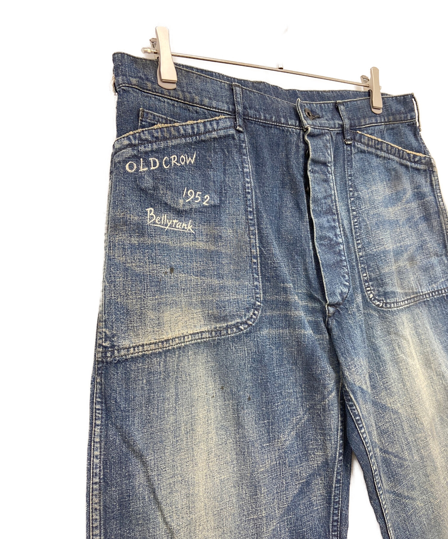 OLD CROW (オールドクロウ) CROW BRAND - WORK PANTS インディゴ サイズ:XL 未使用品