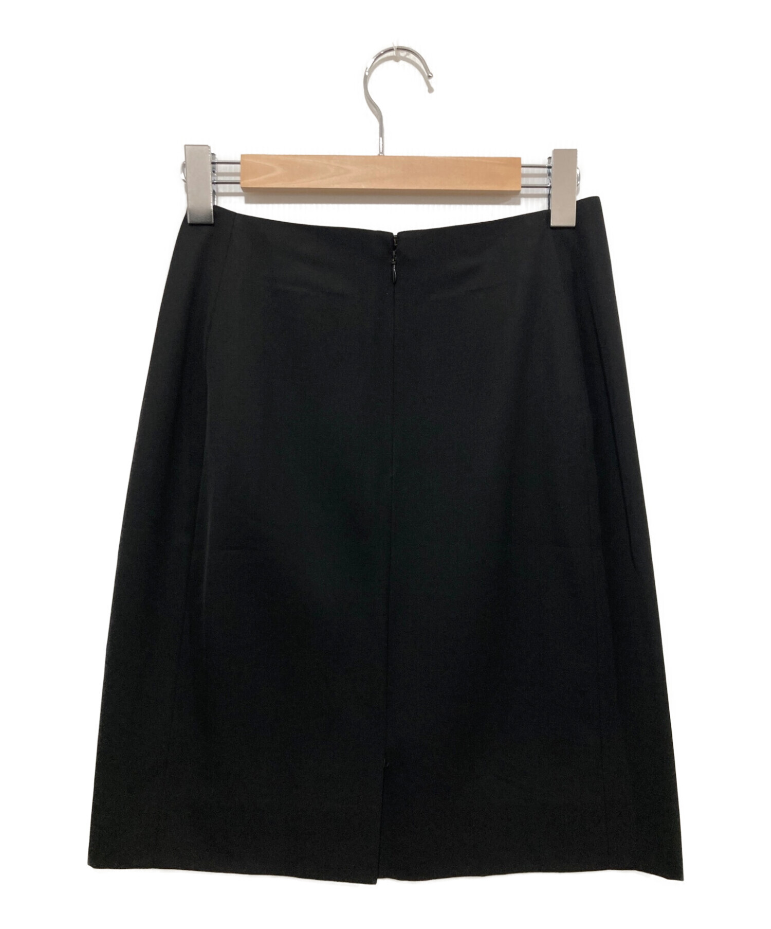 CELINE (セリーヌ) ロゴプレートメタルチェーンスカート ブラック サイズ:40