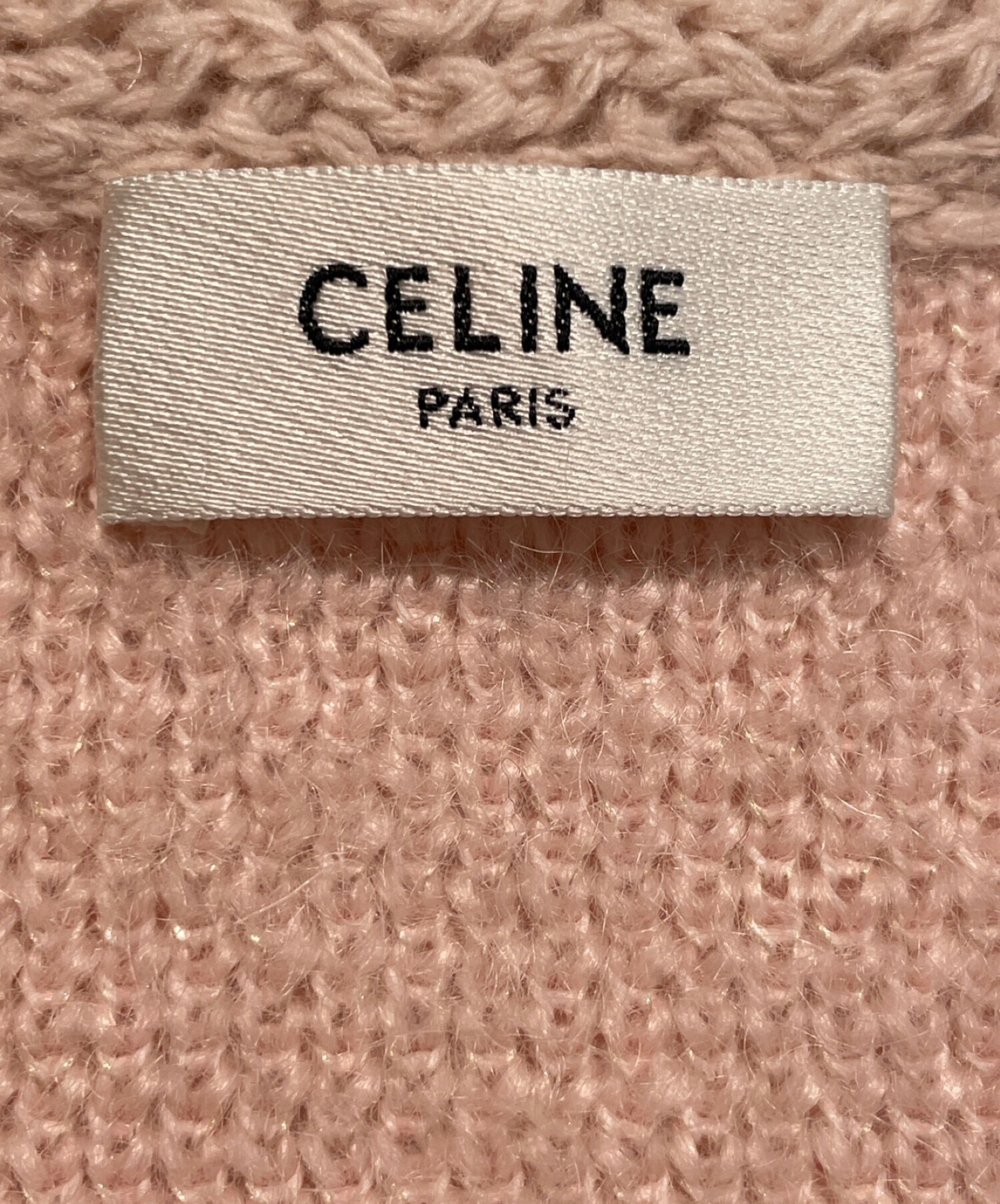 中古・古着通販】CELINE (セリーヌ) シャスールジャケット ブラッシュドモヘア ペールピンク サイズ:M｜ブランド・古着通販  トレファク公式【TREFAC FASHION】スマホサイト