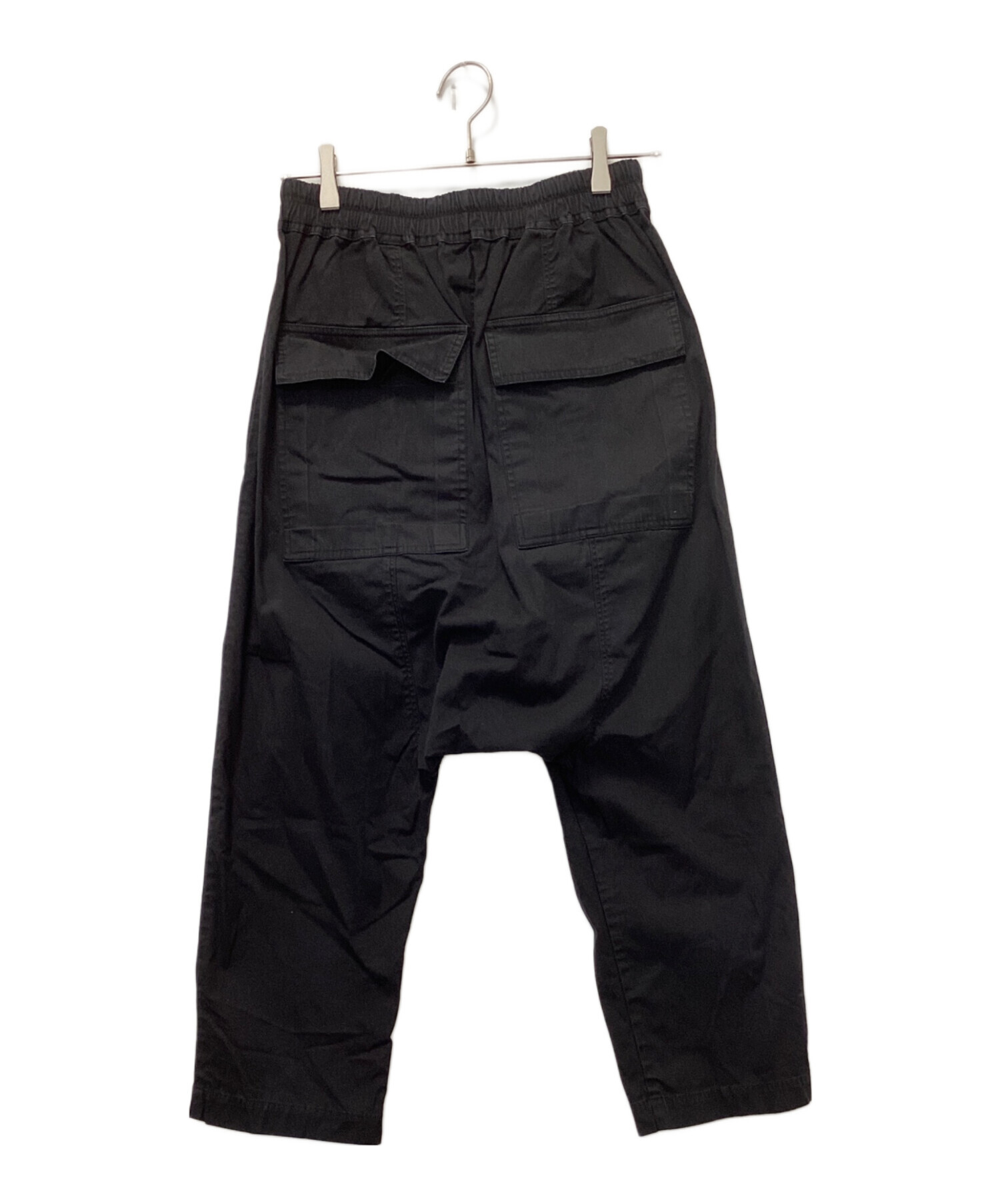 中古・古着通販】RICK OWENS (リックオウエンス) ドローストリングクロップドサルエルパンツ ブラック サイズ:46｜ブランド・古着通販  トレファク公式【TREFAC FASHION】スマホサイト